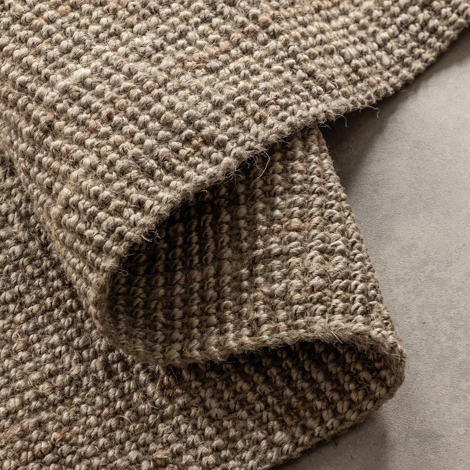 Tapis en Jute Bouclé JAIPUR Mocca – STUDIO DECO