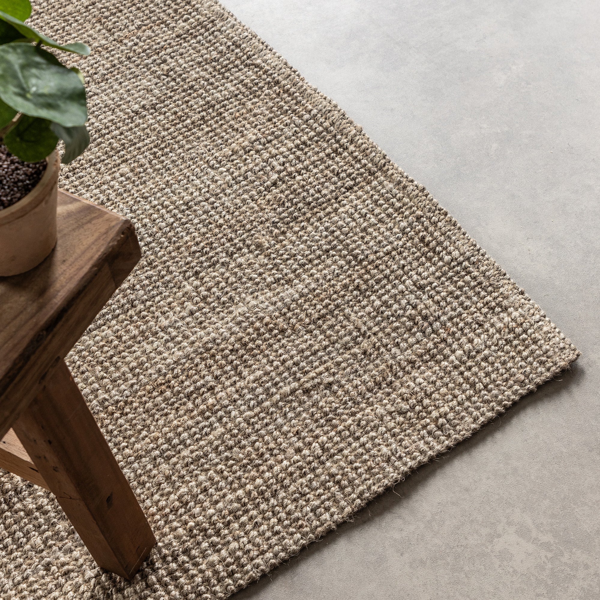 Tapis en Jute Bouclé JAIPUR Mocca – STUDIO DECO