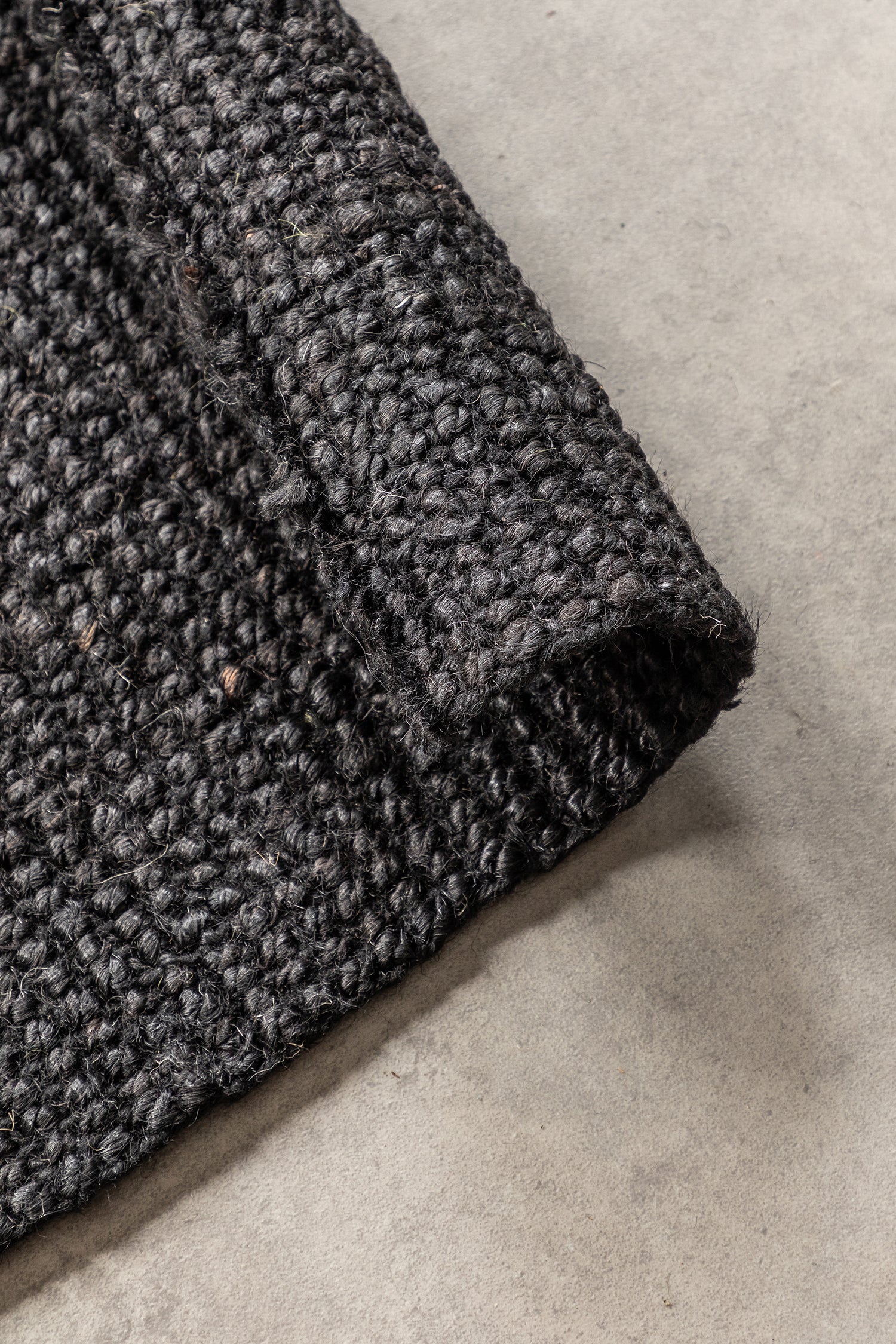 Tapis de Couloir en Jute Bouclé - Noir – STUDIO DECO