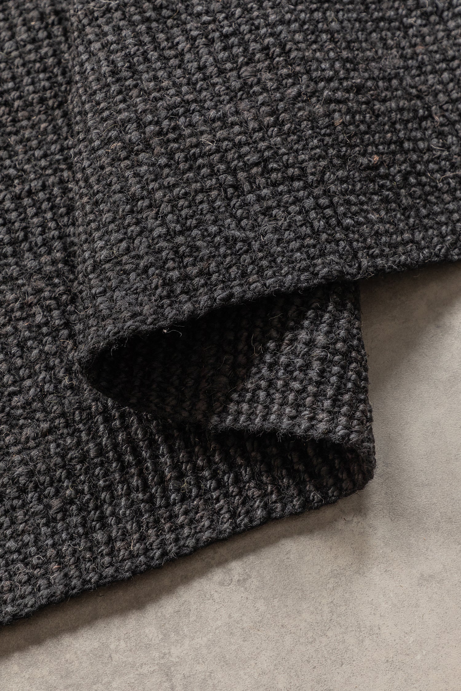 Tapis de Couloir en Jute Bouclé - Noir – STUDIO DECO