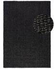 Tapis en Jute Bouclé JAIPUR Noir – STUDIO DECO