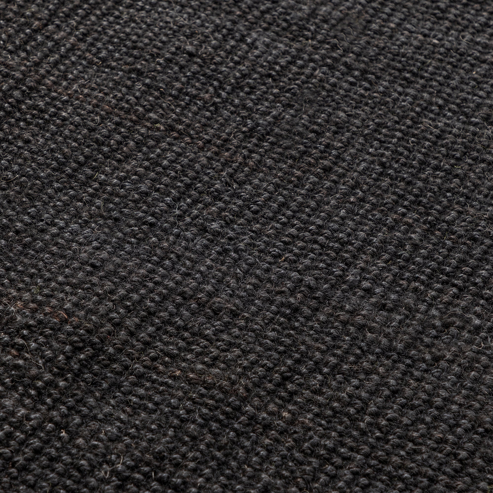Tapis en Jute Bouclé JAIPUR Noir – STUDIO DECO