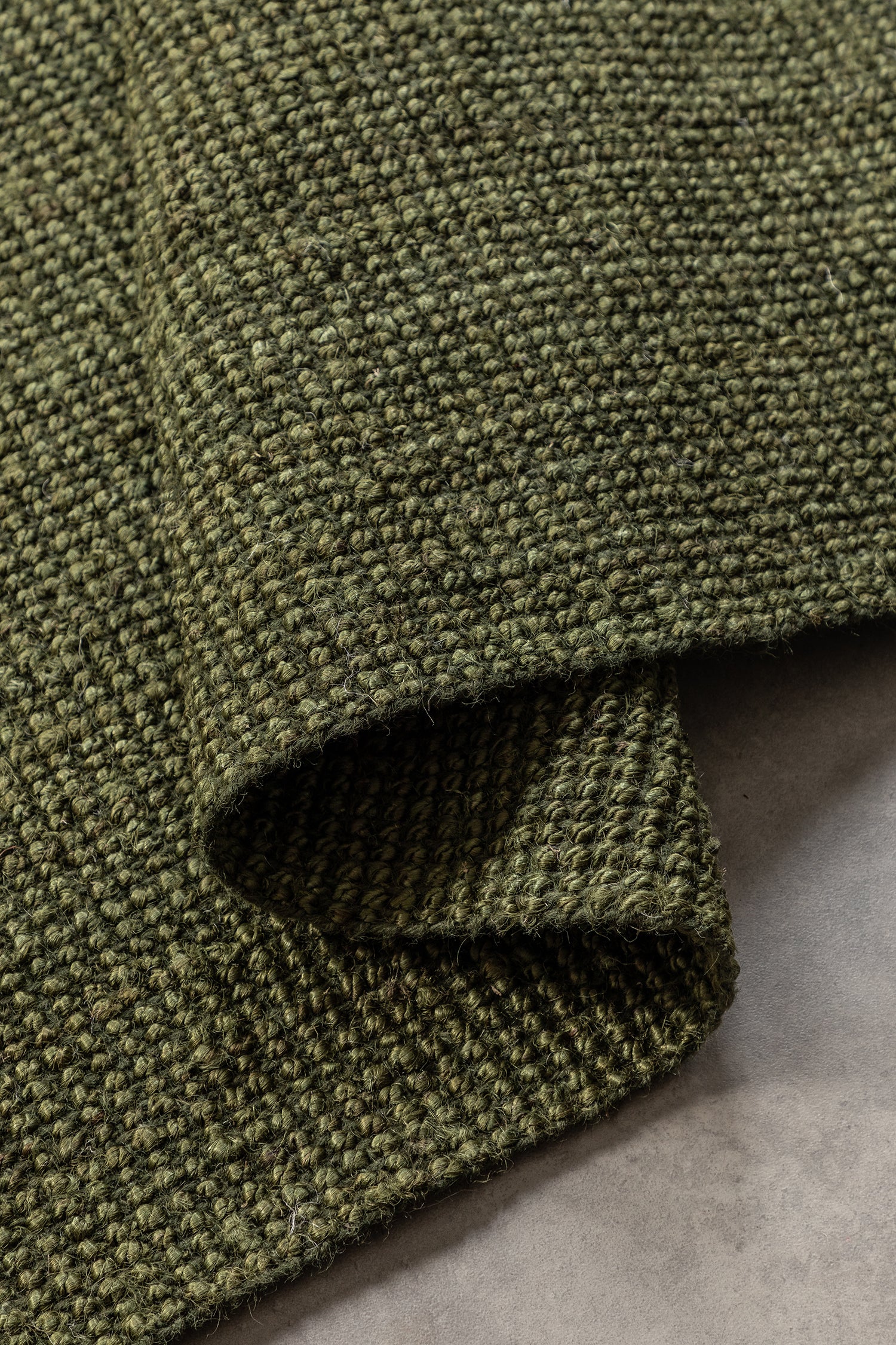 Tapis de Couloir en Jute Bouclé - Vert – STUDIO DECO