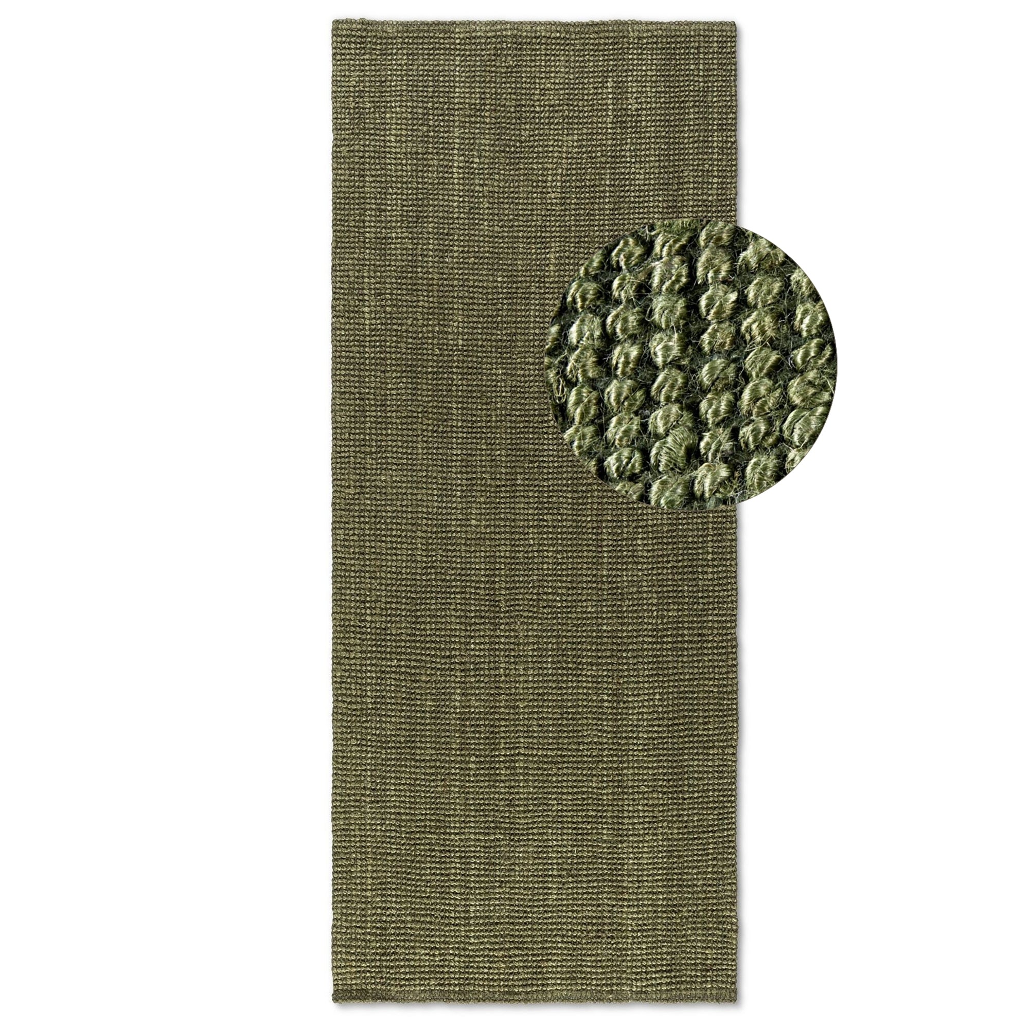 Tapis de Couloir en Jute Bouclé - Vert – STUDIO DECO