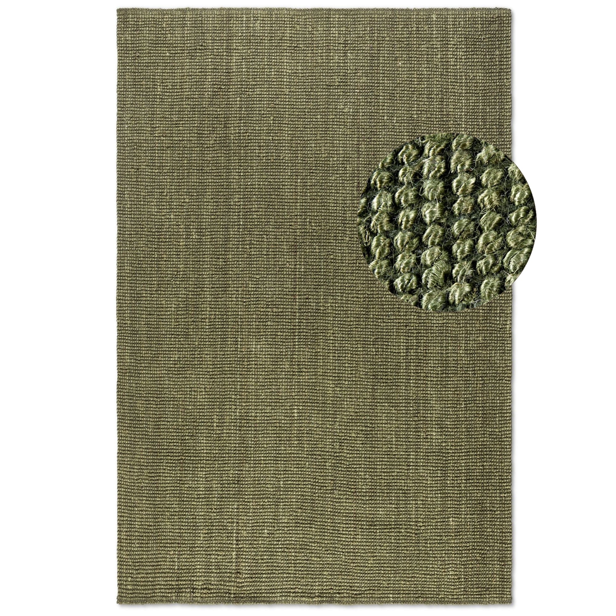 Tapis en Jute Bouclé JAIPUR Vert – STUDIO DECO