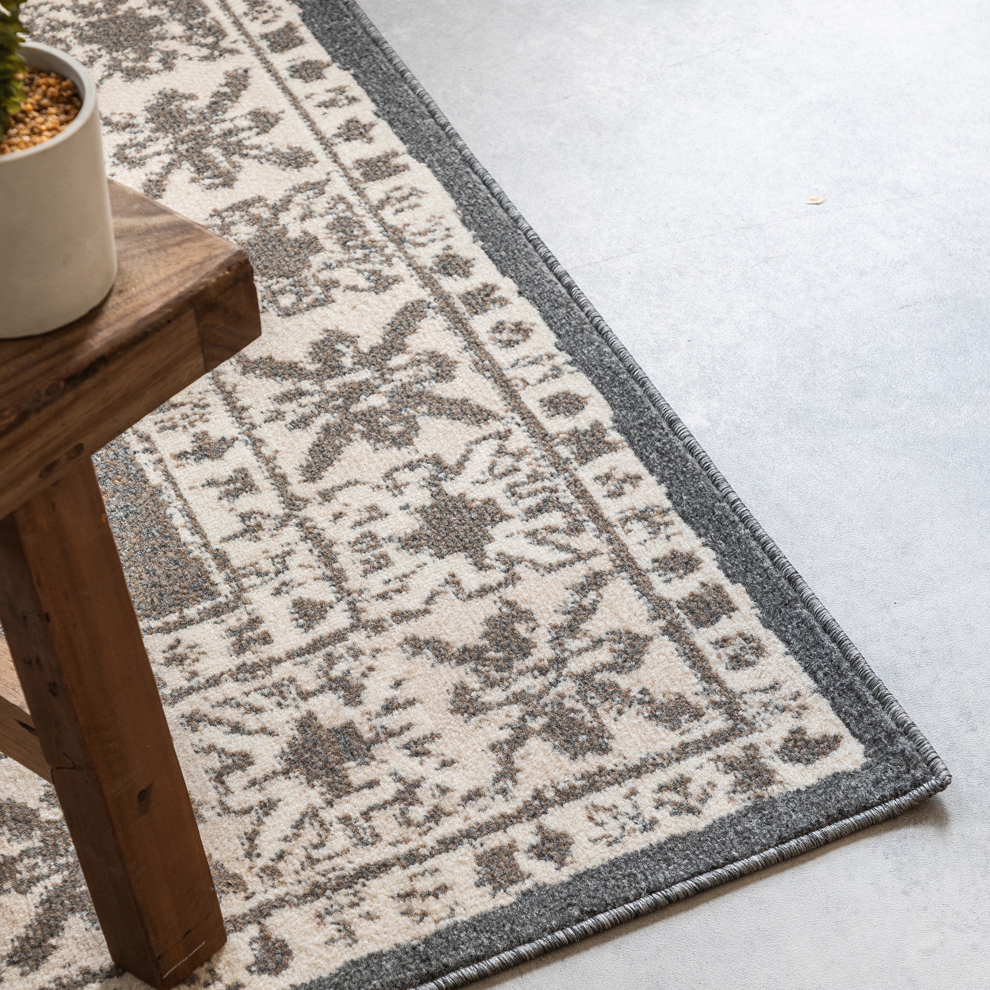 Tapis Berbère Vintage SAMIA Gris – STUDIO DECO