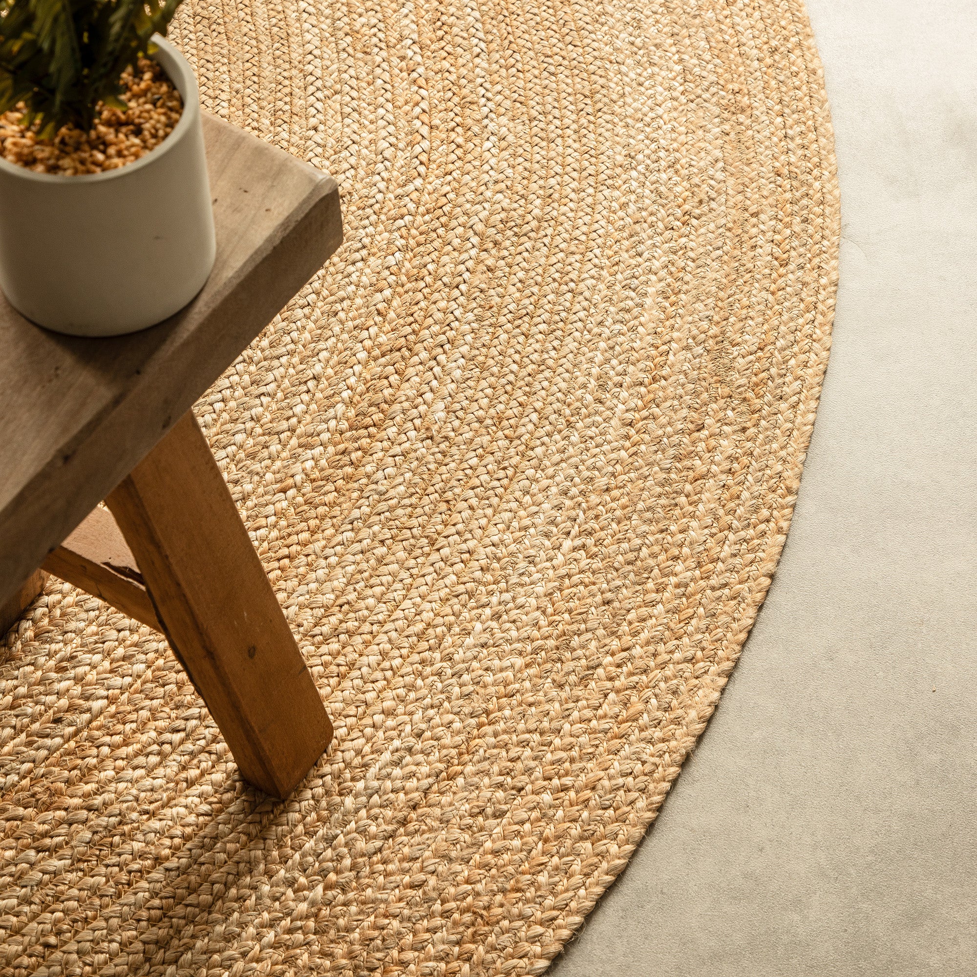 Tapis Rond en Jute MAHAL - Beige – STUDIO DECO
