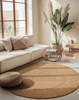 Tapis Rond en Jute MAHAL - Beige – STUDIO DECO