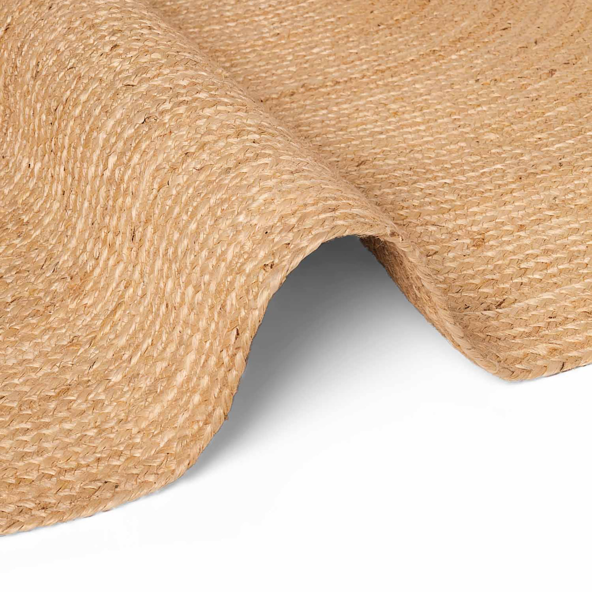 Tapis Ovale en Jute MAHAL Beige – STUDIO DECO