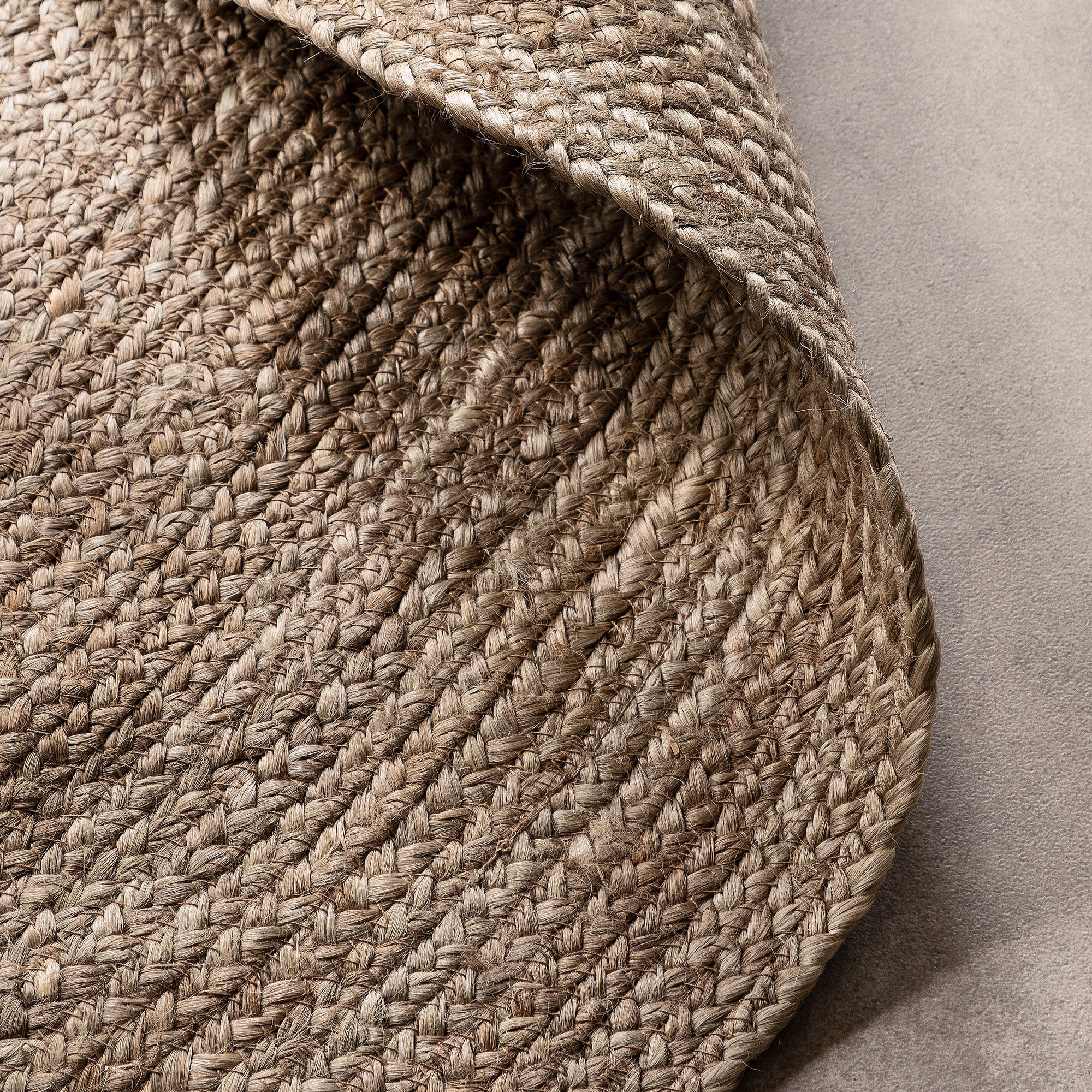 Tapis Rond en Jute MAHAL Marron – STUDIO DECO