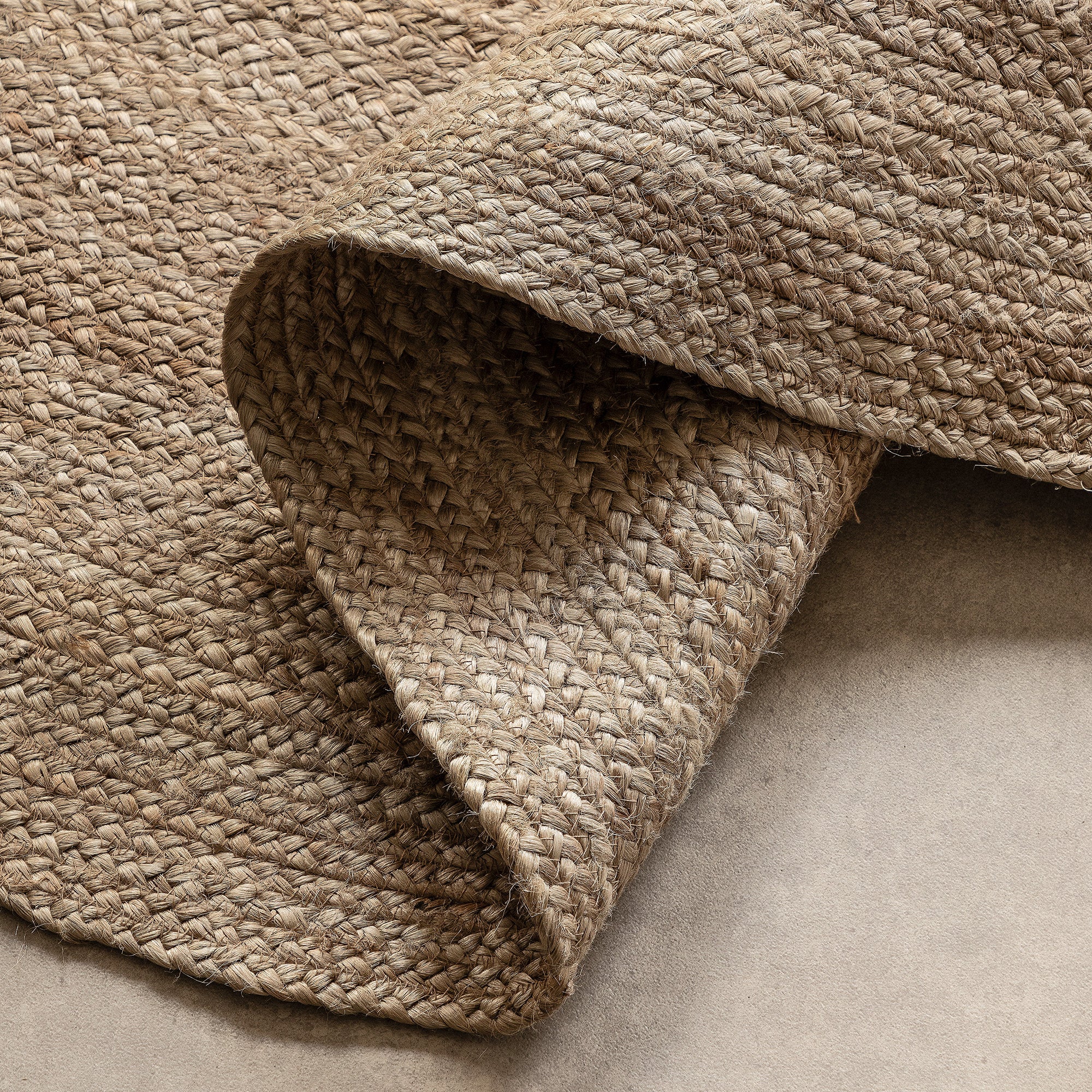 Tapis Rond en Jute MAHAL Marron – STUDIO DECO