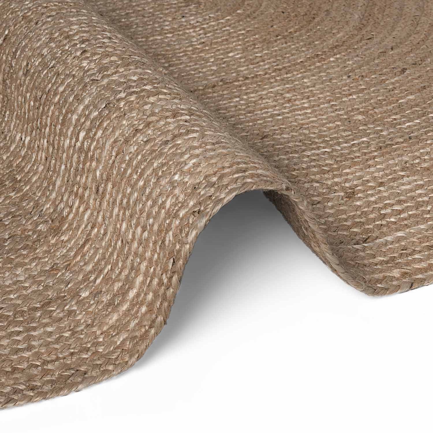 Tapis Ovale en Jute MAHAL Marron – STUDIO DECO