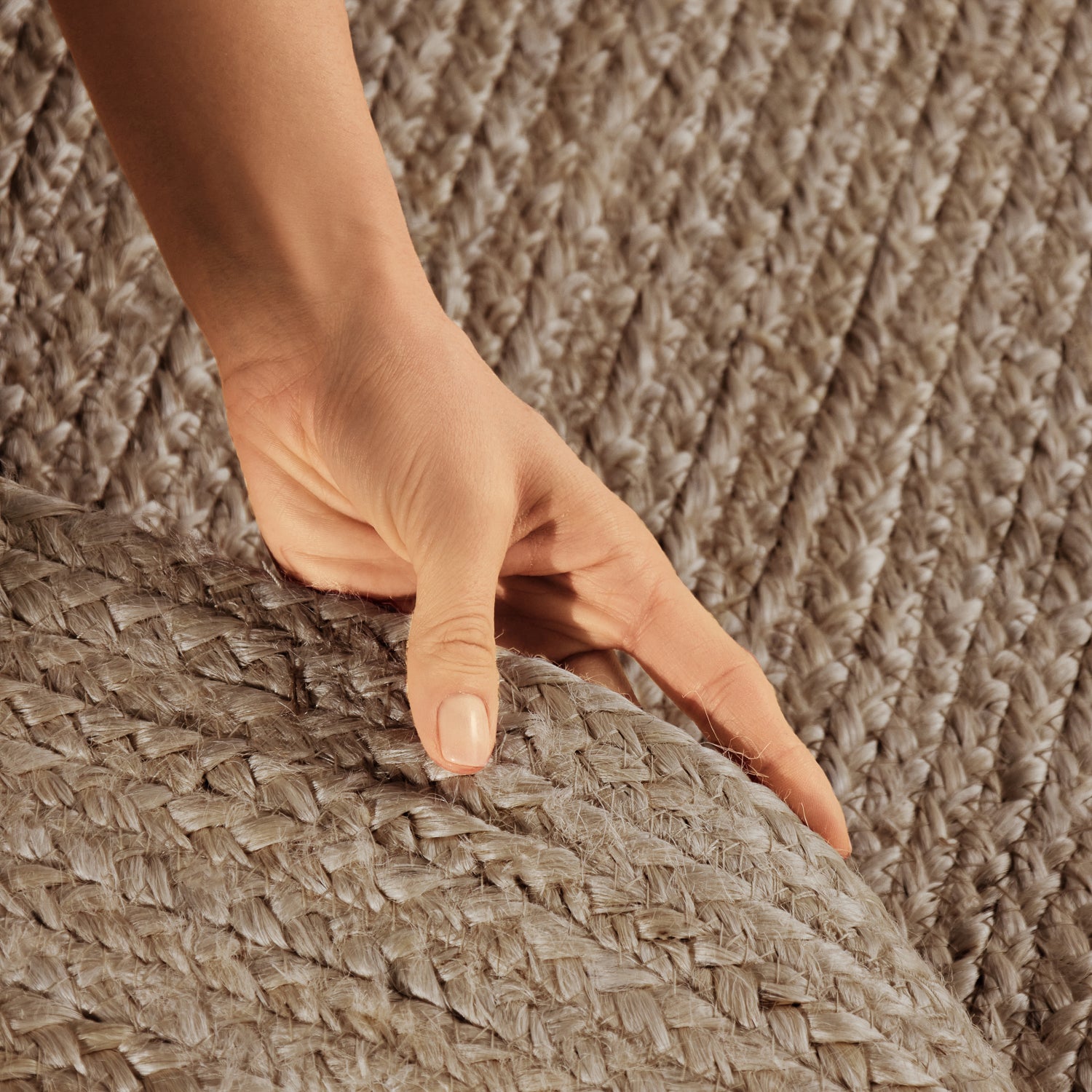 Tapis Ovale en Jute MAHAL Marron – STUDIO DECO