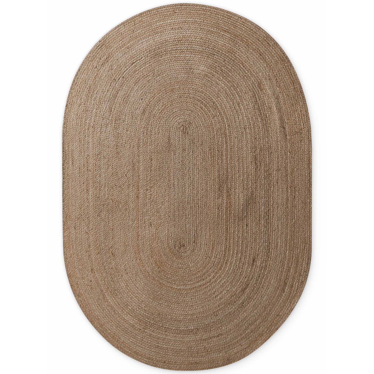 Tapis Ovale en Jute MAHAL Marron – STUDIO DECO
