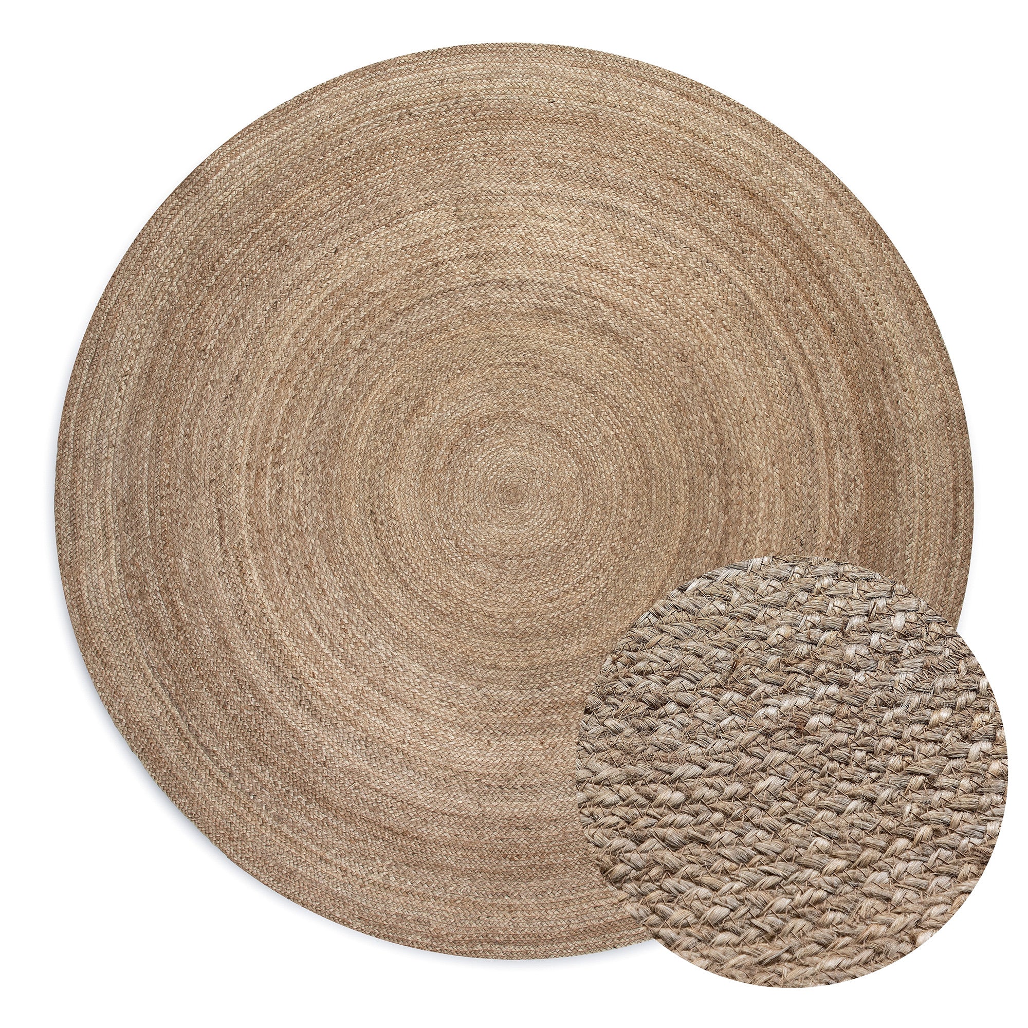 Tapis Rond en Jute MAHAL Marron – STUDIO DECO