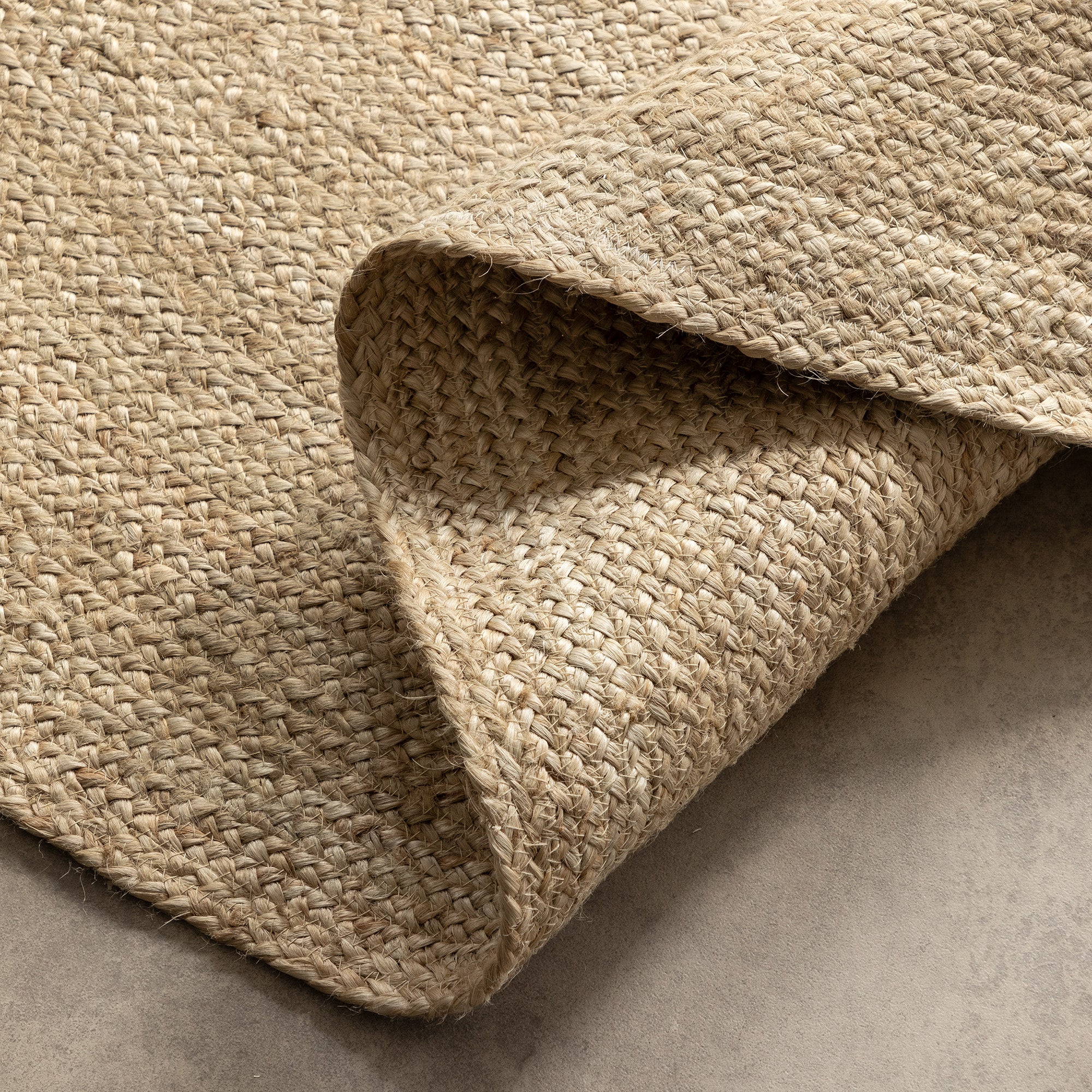 Tapis Rond en Jute MAHAL Ivoire – STUDIO DECO