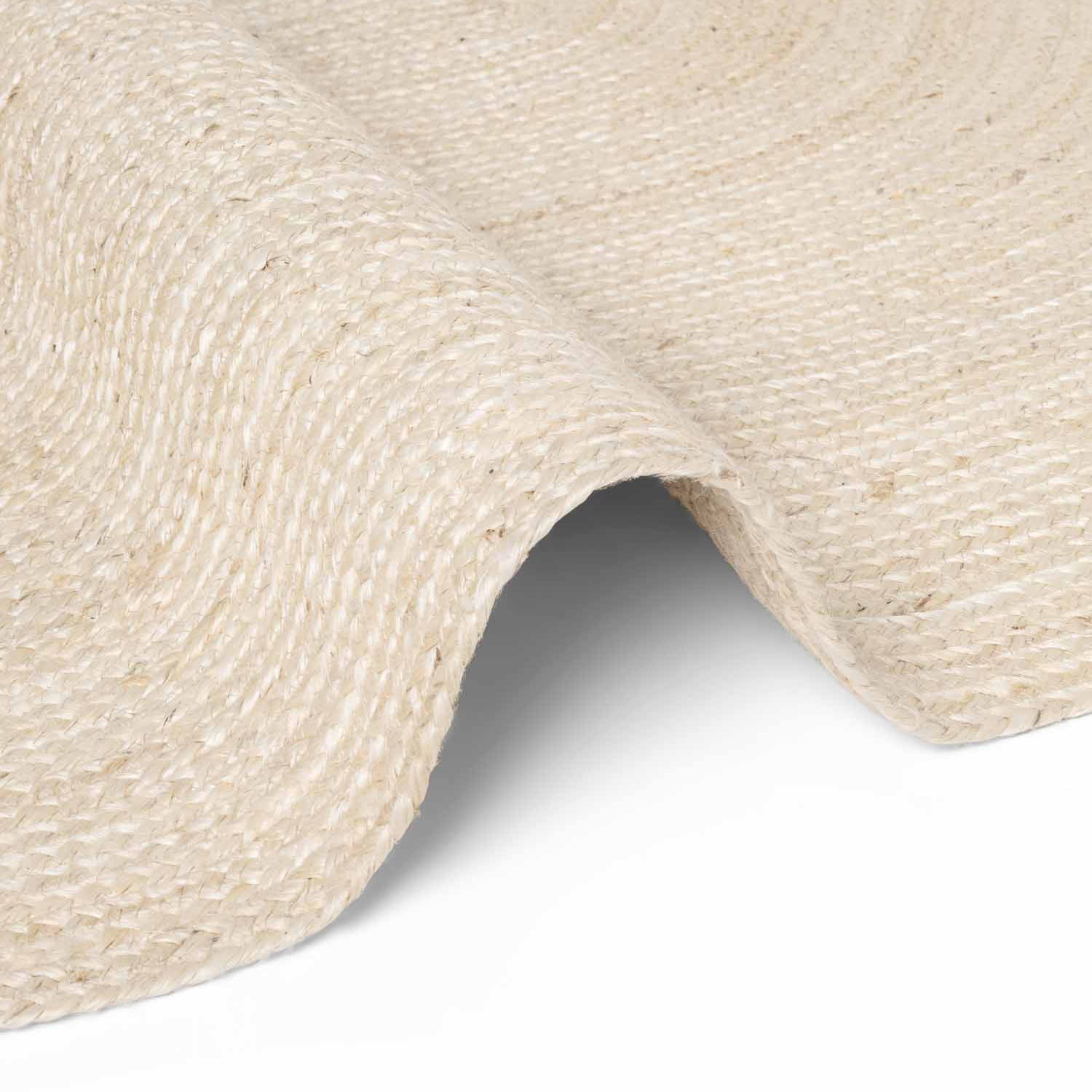 Tapis Ovale en Jute MAHAL Ivoire – STUDIO DECO