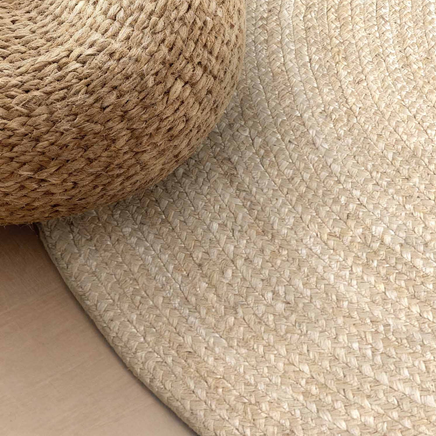 Tapis Ovale en Jute MAHAL Ivoire – STUDIO DECO