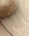 Tapis Ovale en Jute MAHAL Ivoire – STUDIO DECO