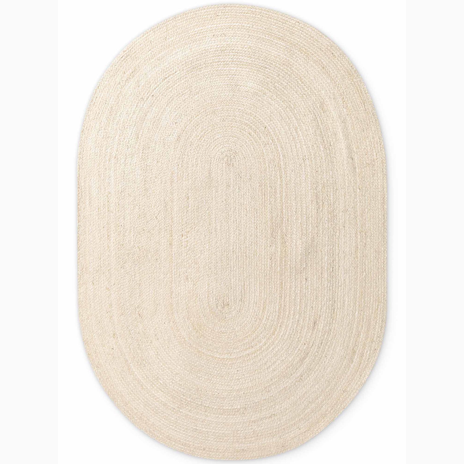 Tapis Ovale en Jute MAHAL Ivoire – STUDIO DECO