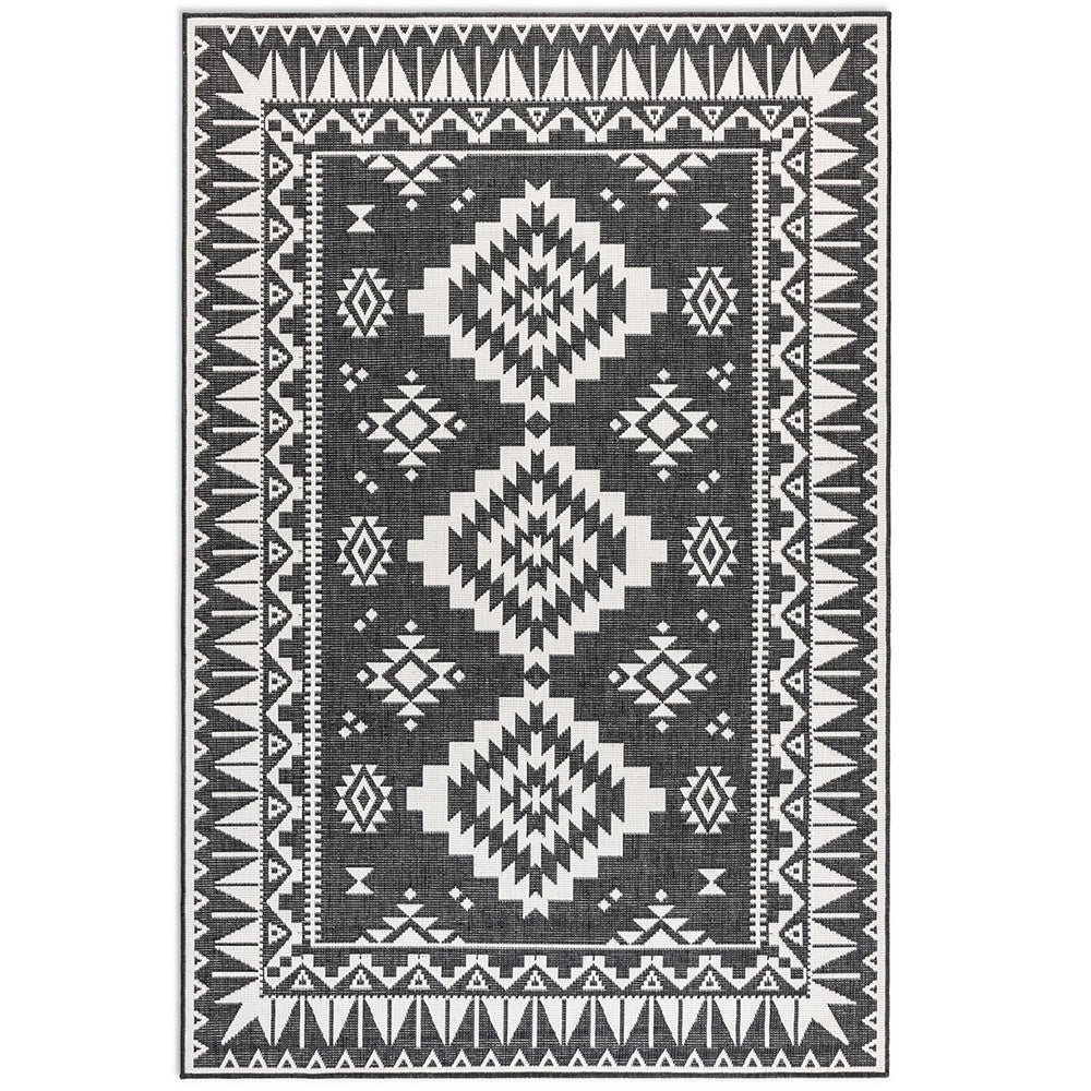 Tapis Extérieur Réversible AZILA Crème et Noir
