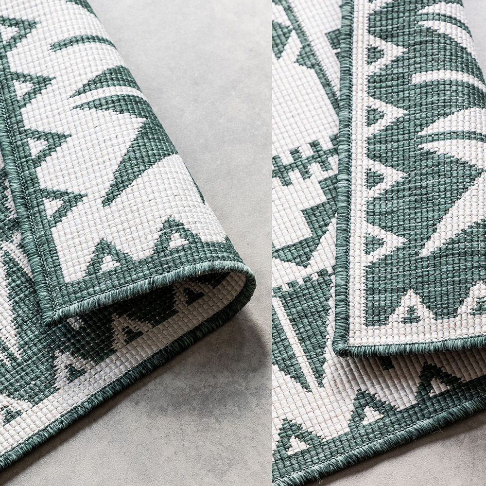 Tapis Extérieur Réversible AZILA Crème et Vert