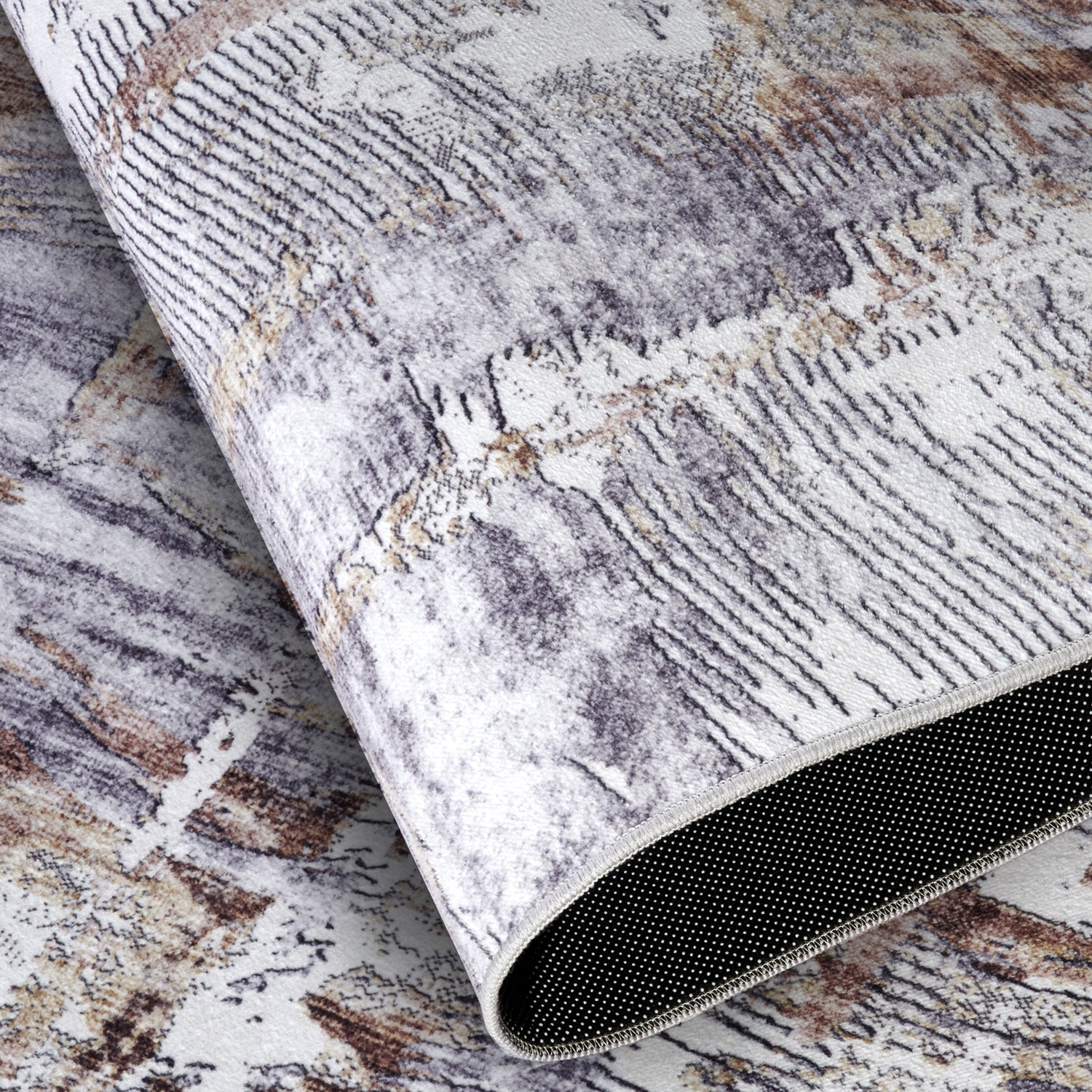 Tapis à motifs Abstrait Cuivre et Or - ELLE Decoration – STUDIO DECO