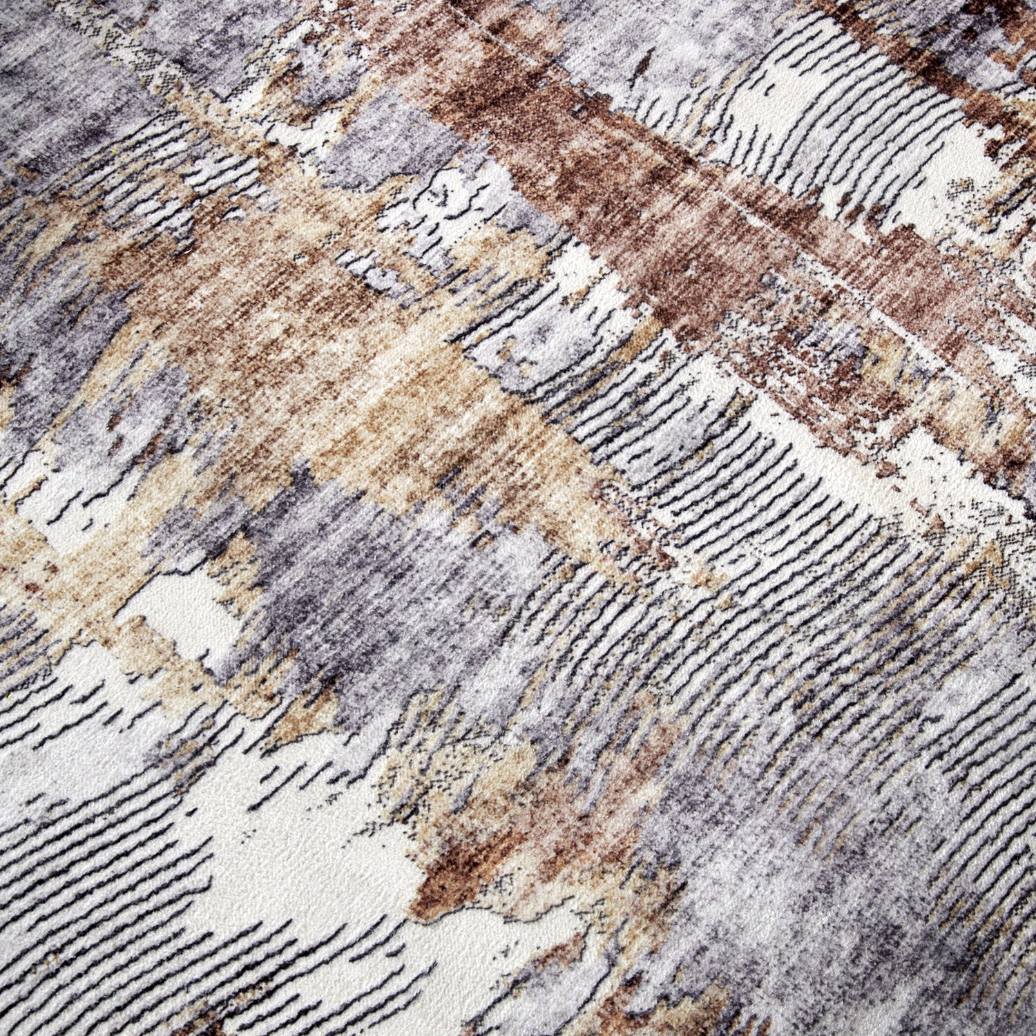 Tapis à motifs Abstrait Cuivre et Or - ELLE Decoration – STUDIO DECO