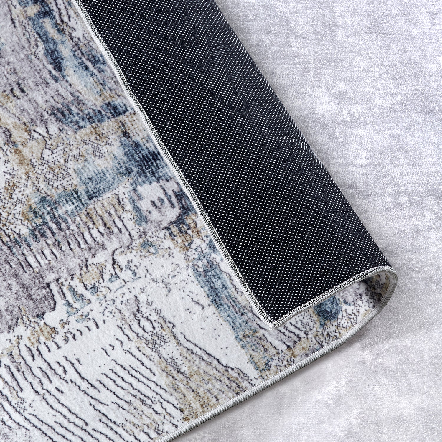 Tapis à motifs Abstrait Saphir et Or - ELLE Decoration – STUDIO DECO