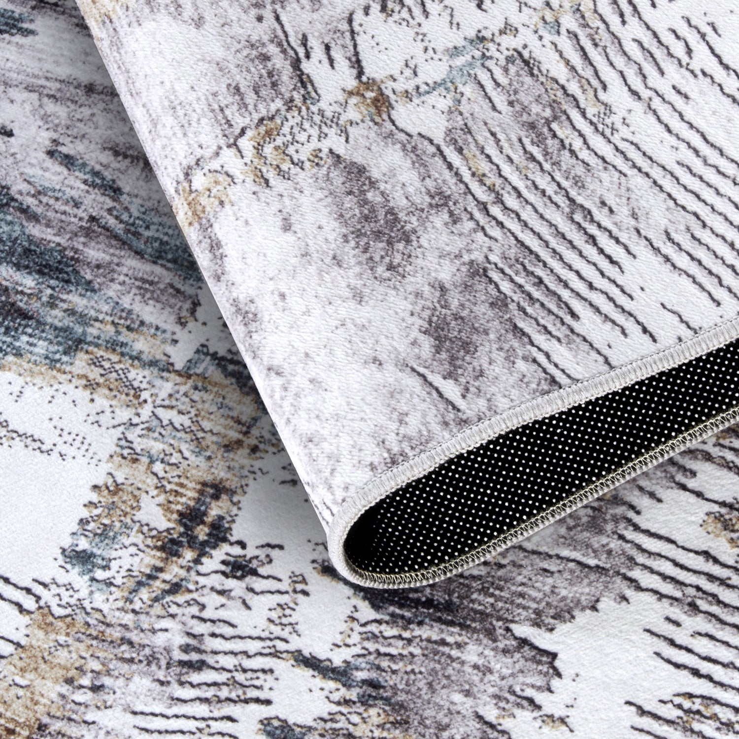 Tapis à motifs Abstrait Saphir et Or - ELLE Decoration – STUDIO DECO