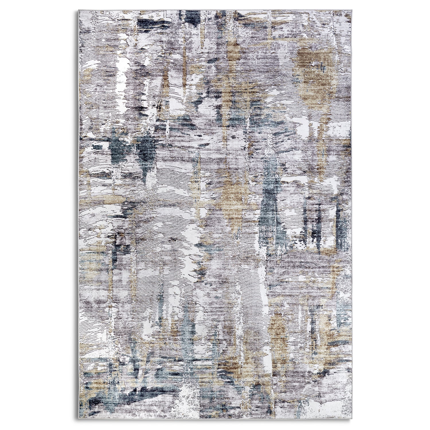 Tapis à motifs Abstrait Saphir et Or - ELLE Decoration – STUDIO DECO