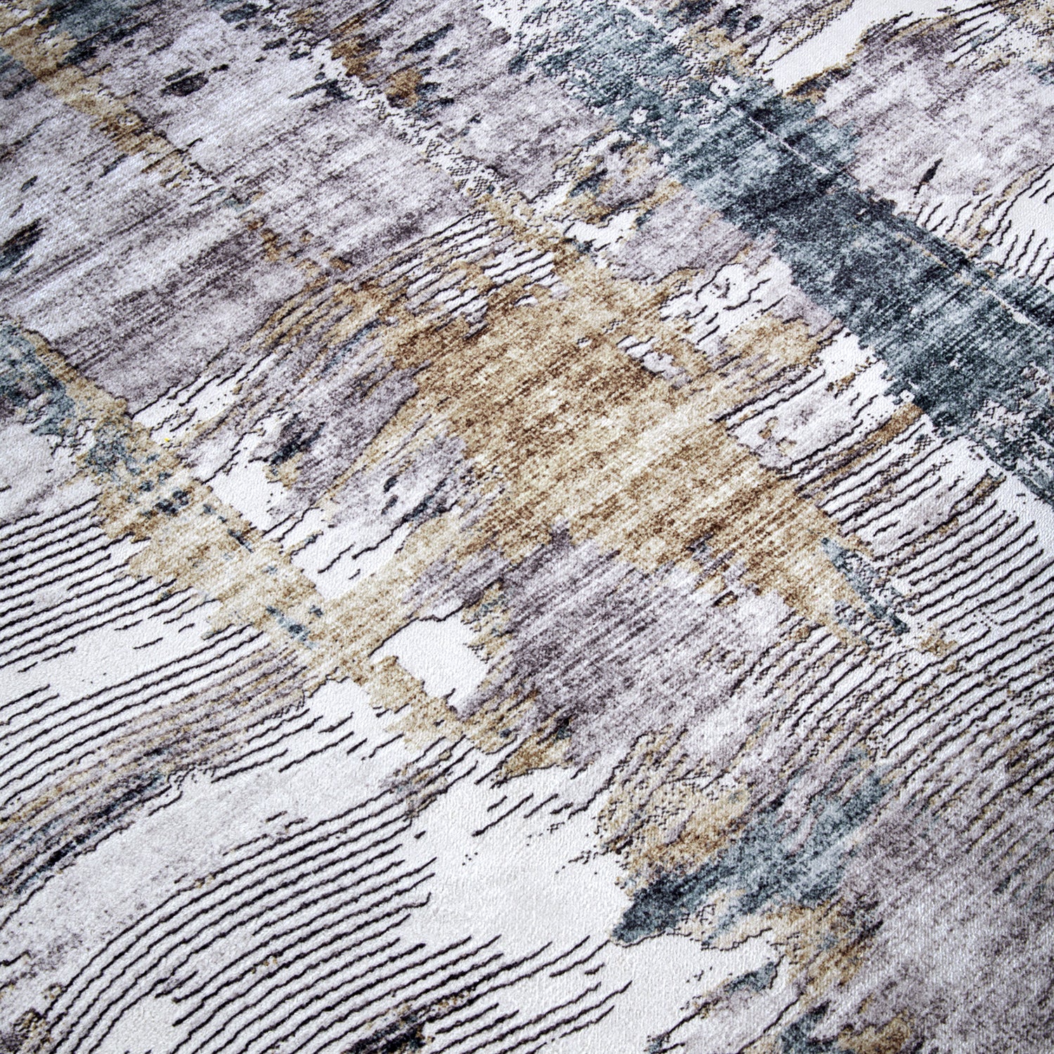 Tapis à motifs Abstrait Saphir et Or - ELLE Decoration – STUDIO DECO