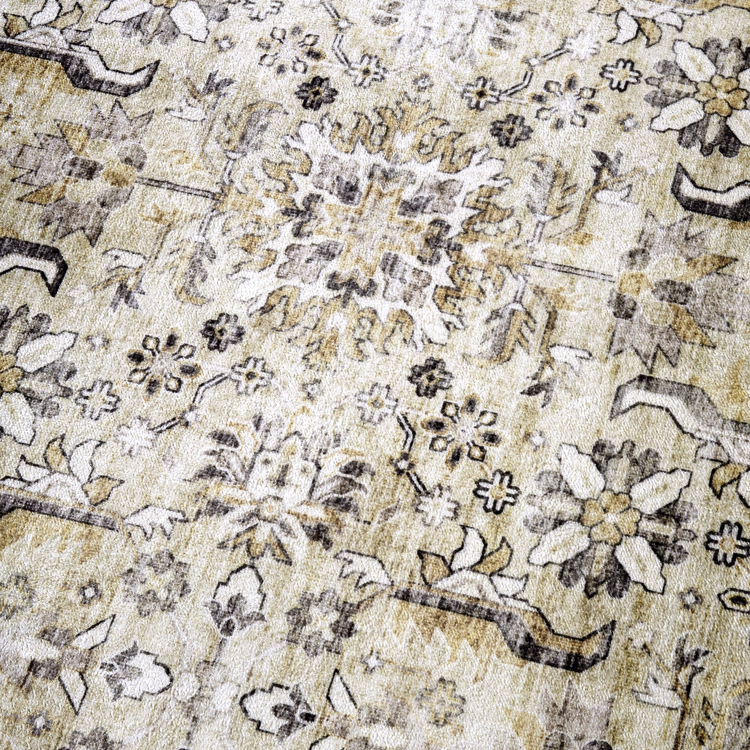 Tapis à motifs Oriental Vintage Crème Doré - ELLE Decoration – STUDIO DECO