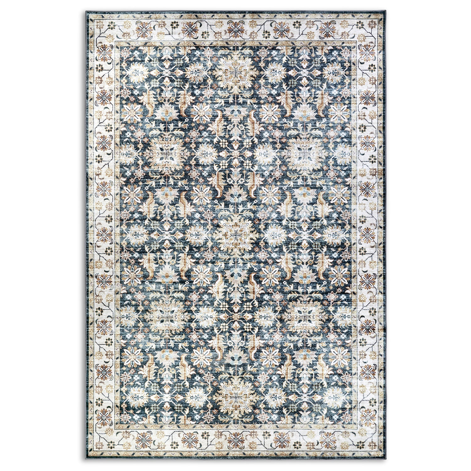 Tapis à motifs Oriental Vintage Bleu Crème - ELLE Decoration – STUDIO DECO