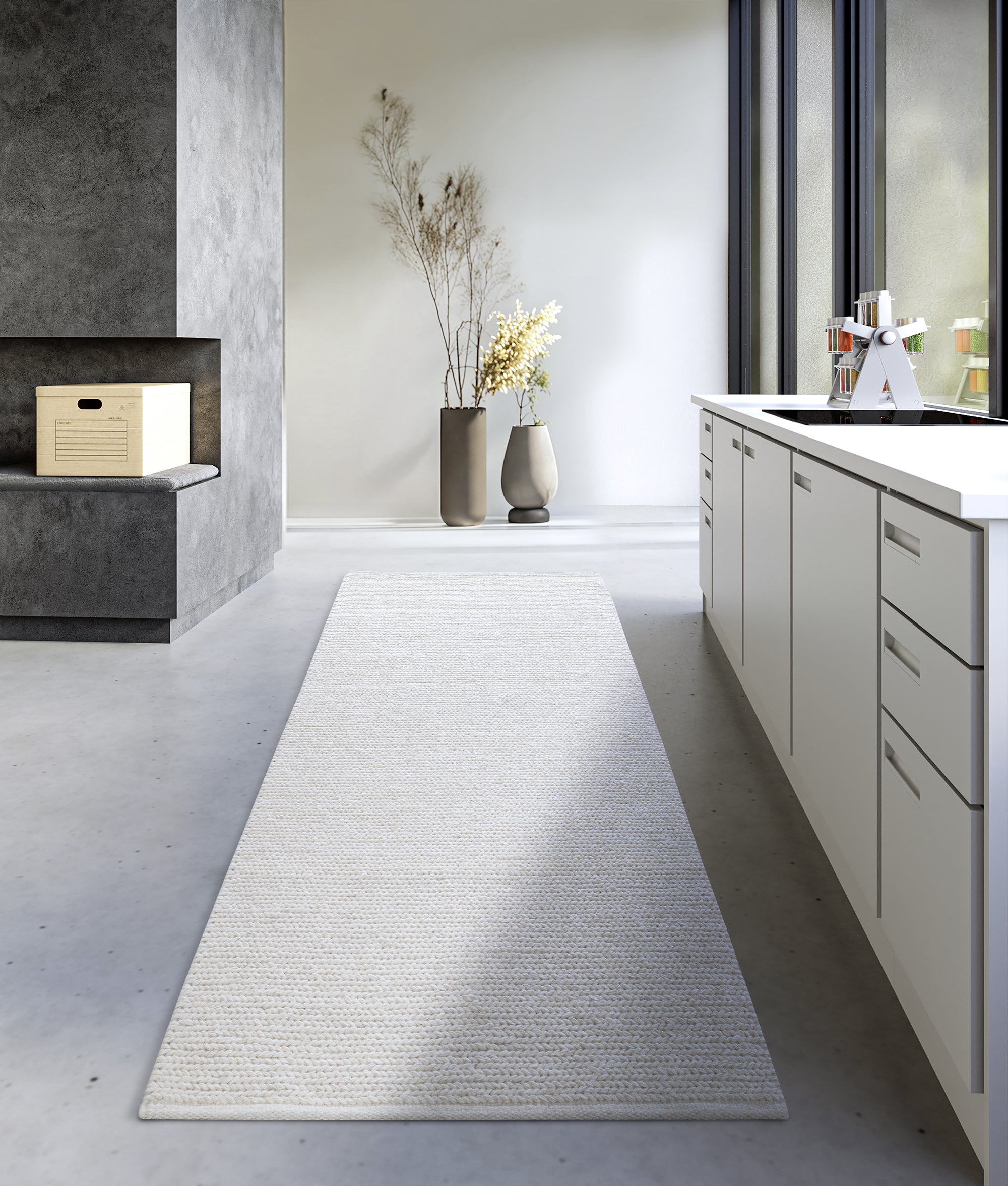 Tapis couloir en laine tissé à la main Crème - Villeroy & Boch – STUDIO DECO