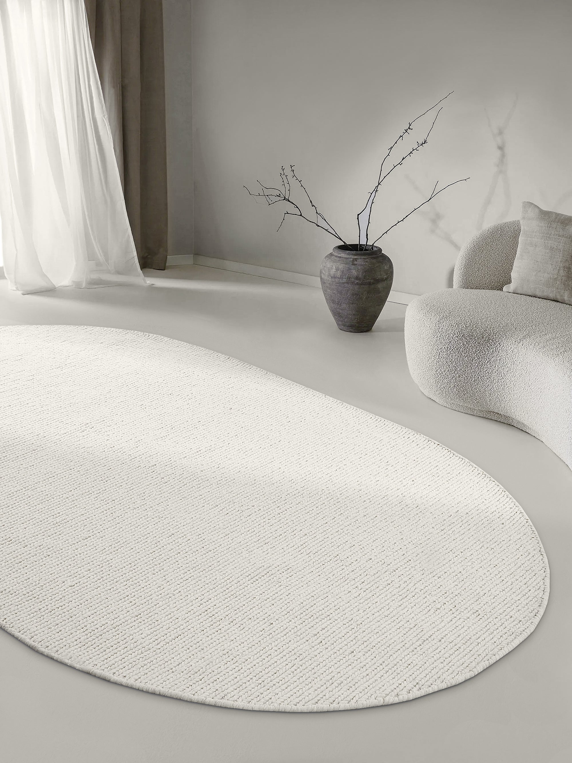 Tapis Oval en laine tissé à la main Crème - Villeroy & Boch – STUDIO DECO