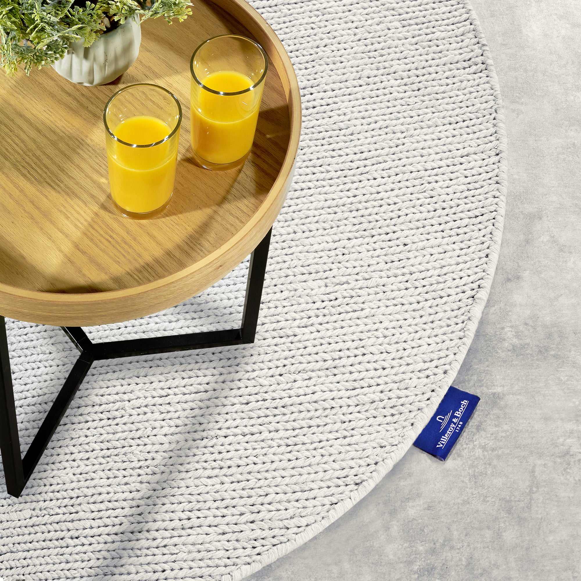 Tapis Rond en laine tissé à la main Crème - Villeroy & Boch – STUDIO DECO