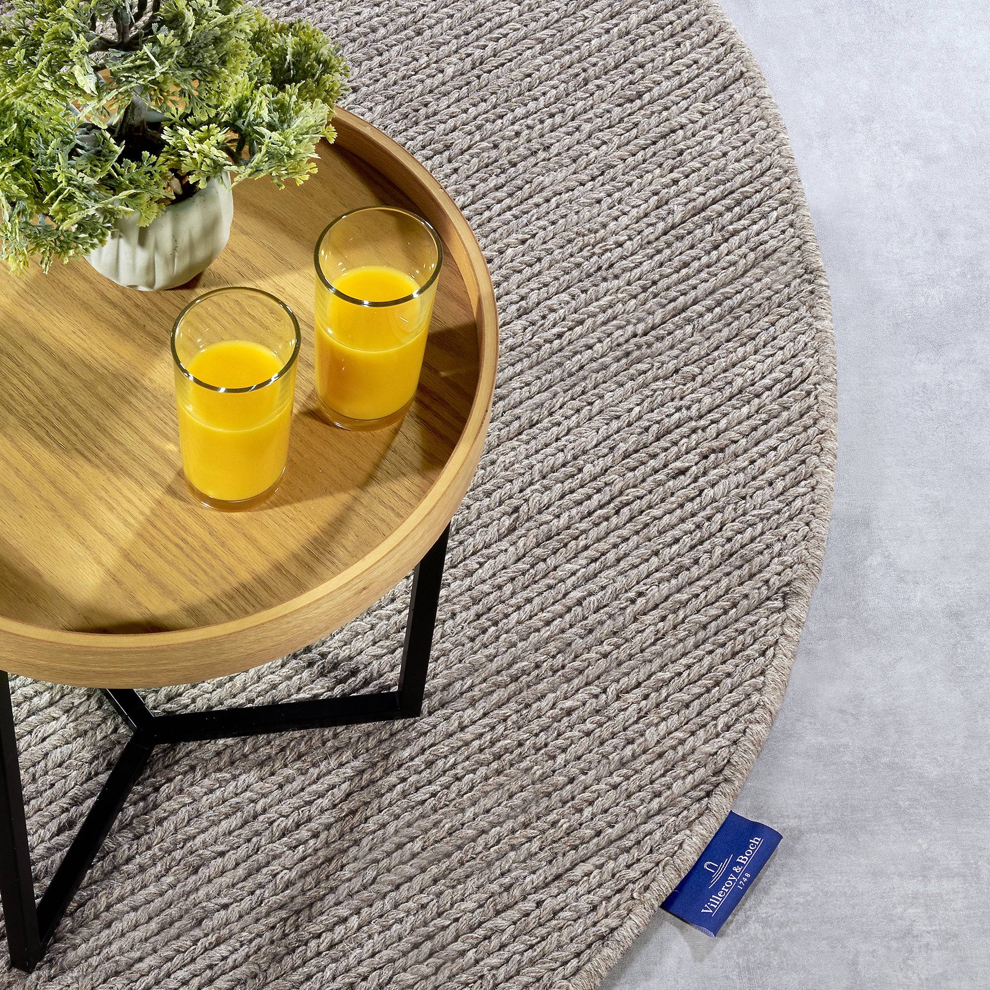 Tapis Oval en laine tissé à la main Beige - Villeroy & Boch – STUDIO DECO