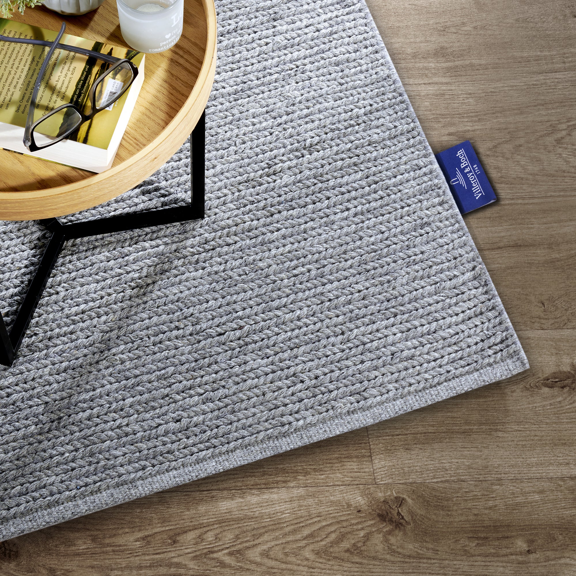 Tapis en laine tissé à la main Gris - Villeroy & Boch – STUDIO DECO