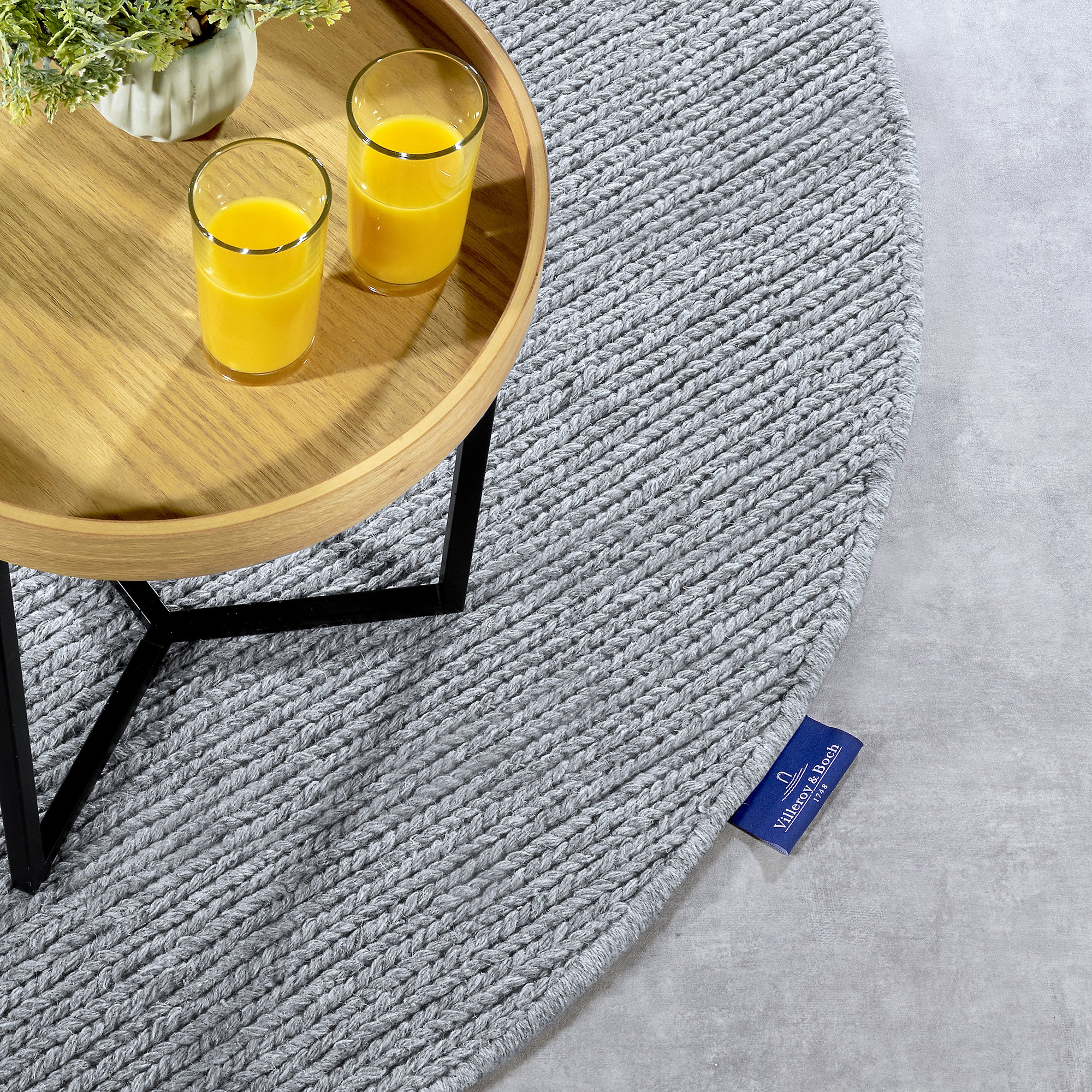 Tapis Oval en laine tissé à la main Gris - Villeroy & Boch – STUDIO DECO