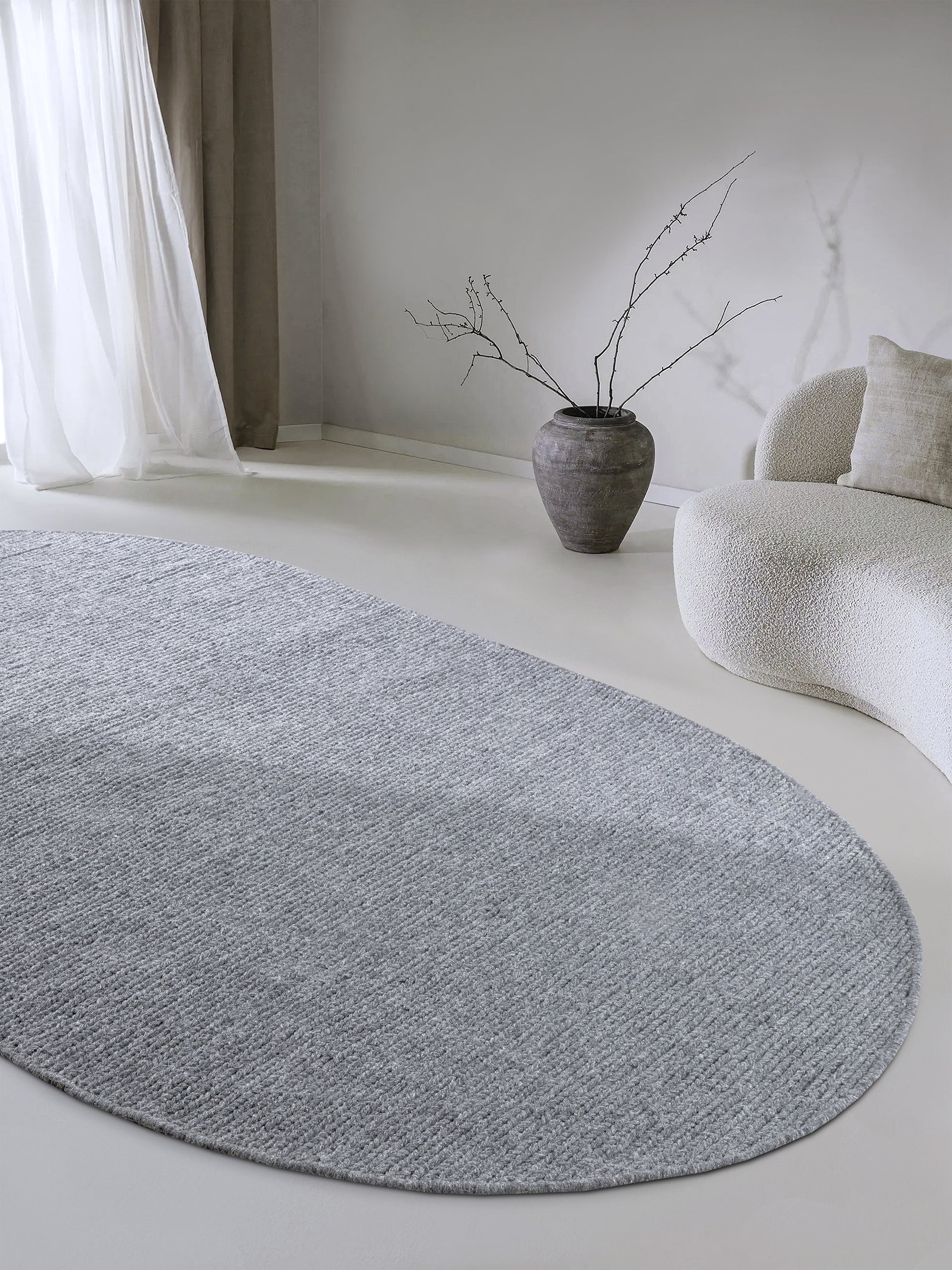 Tapis Oval en laine tissé à la main Gris - Villeroy & Boch – STUDIO DECO