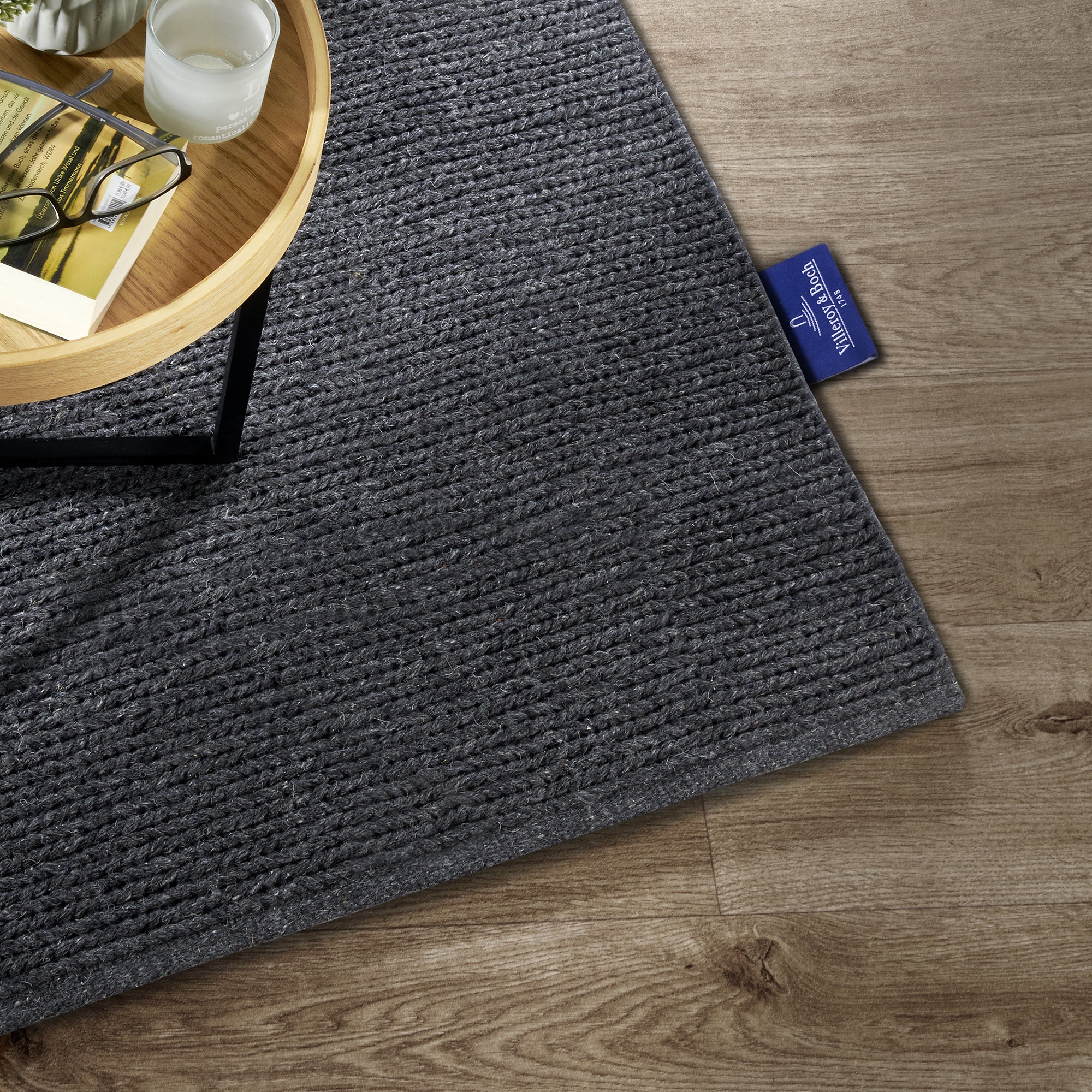 Tapis en laine tissé à la main Anthracite - Villeroy & Boch – STUDIO DECO