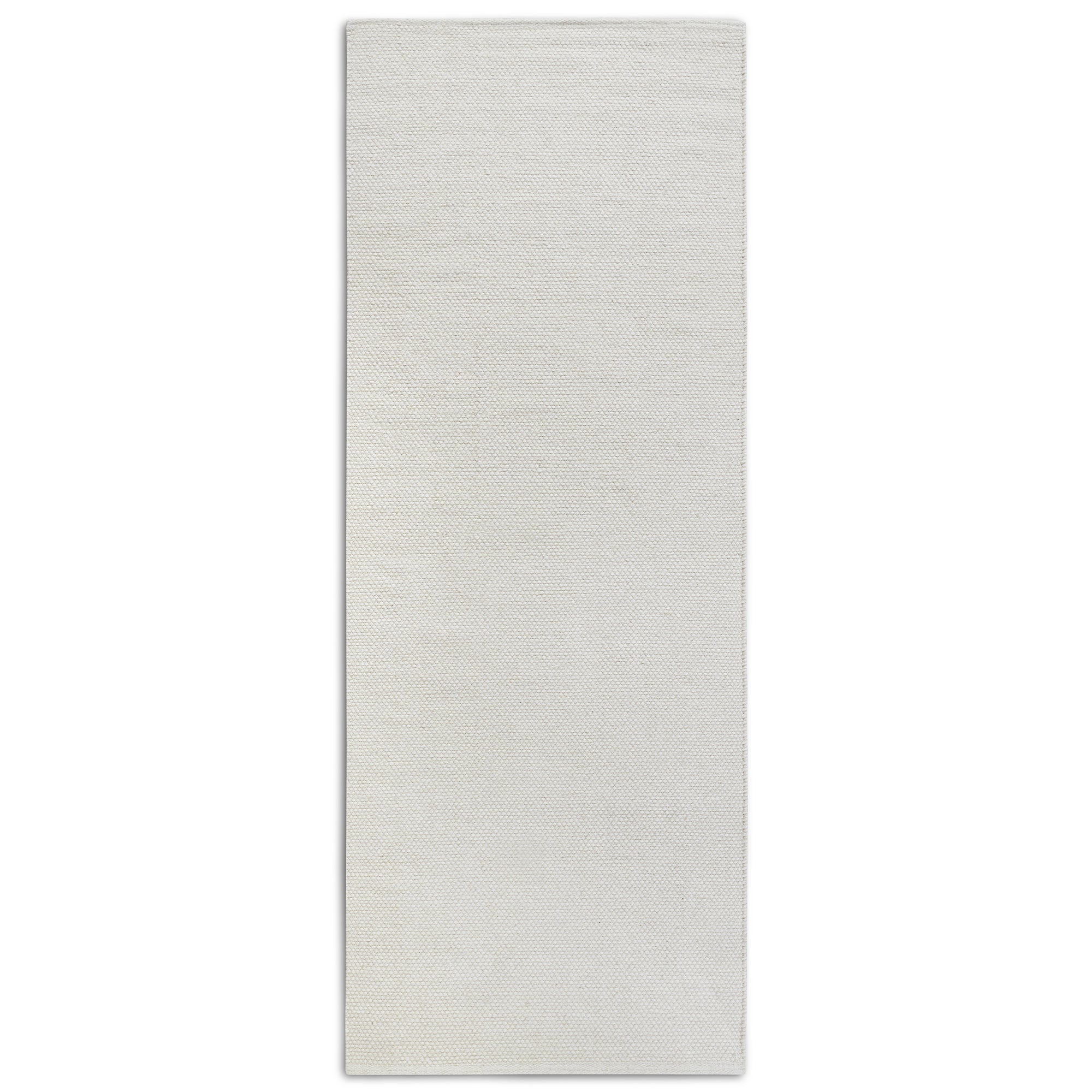 Tapis de couloir uni en Laine Blanc Naturel - ELLE Decoration – STUDIO DECO