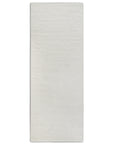Tapis de couloir uni en Laine Blanc Naturel - ELLE Decoration – STUDIO DECO