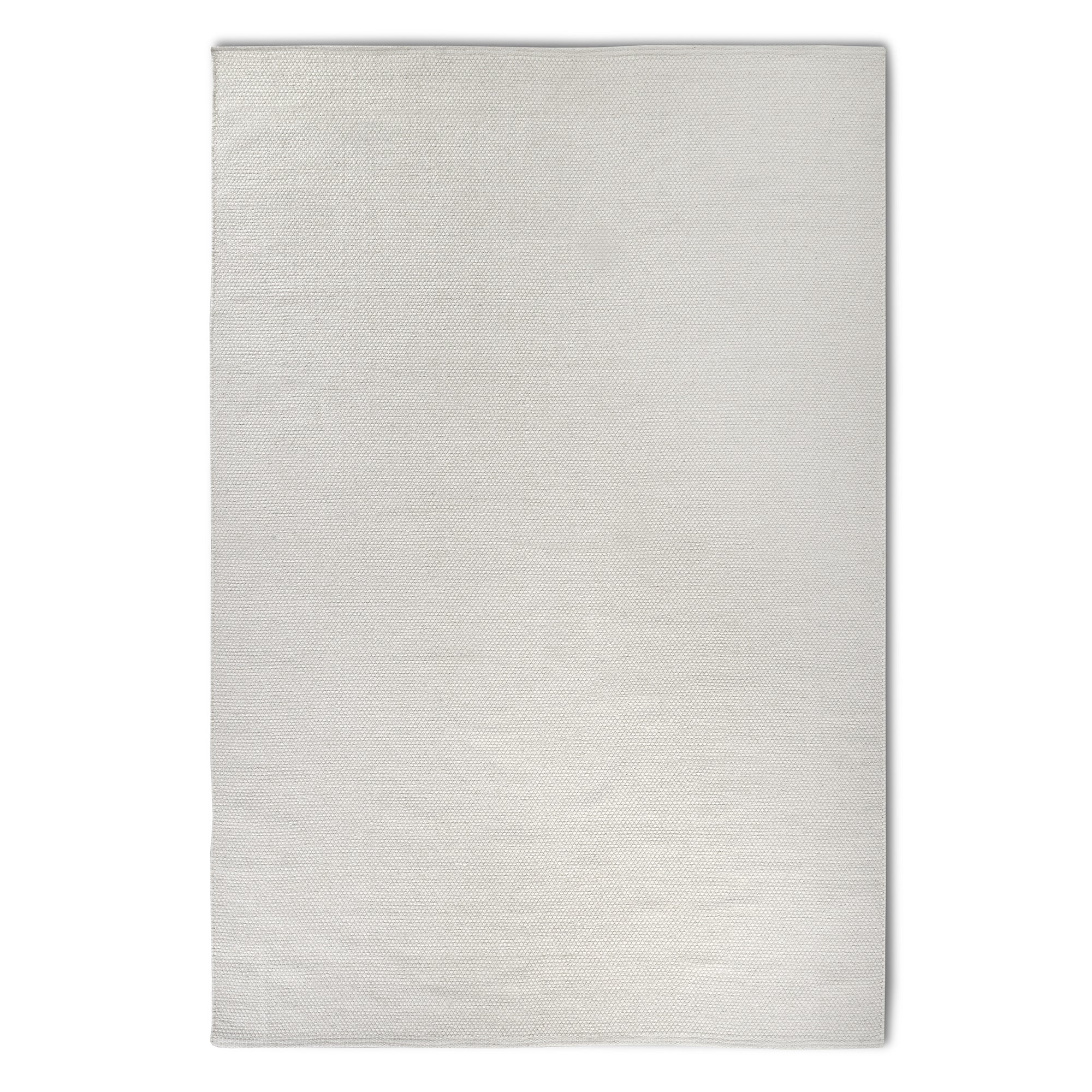 Tapis uni en Laine Blanc Naturel - ELLE Decoration – STUDIO DECO