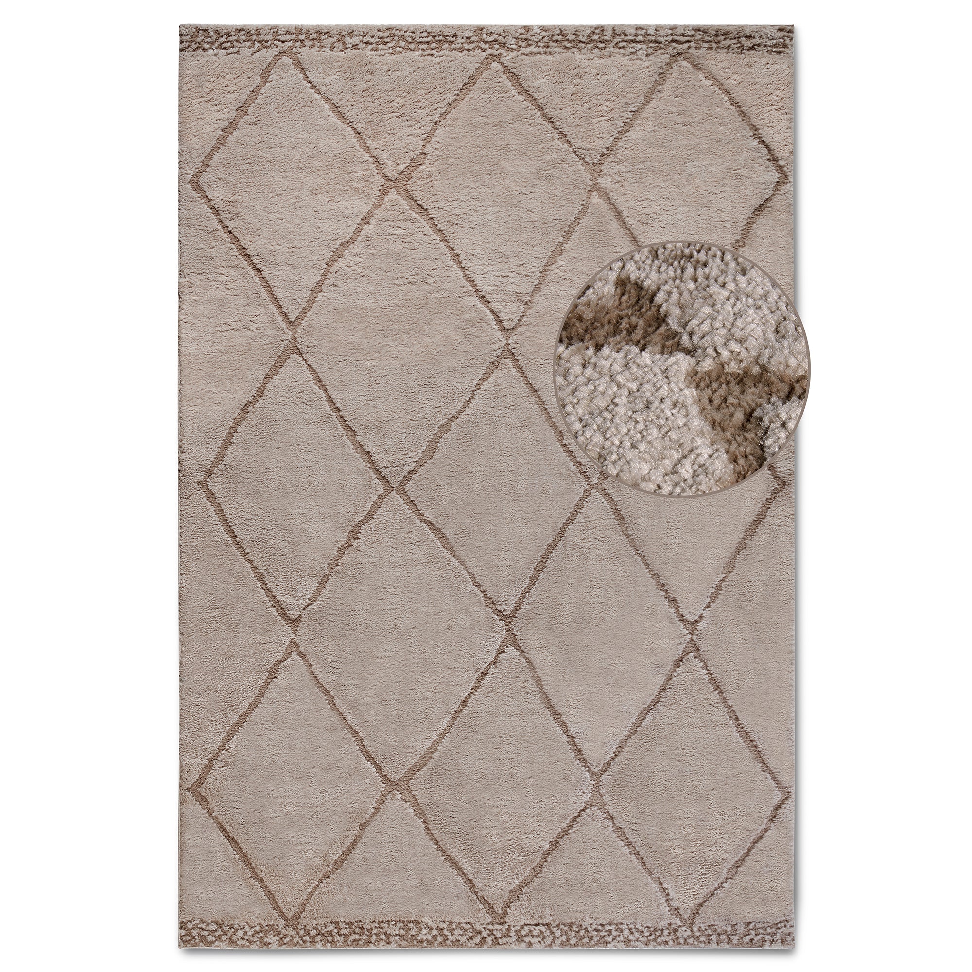 Tapis à poils longs Perrotin Beige - ELLE Decoration – STUDIO DECO