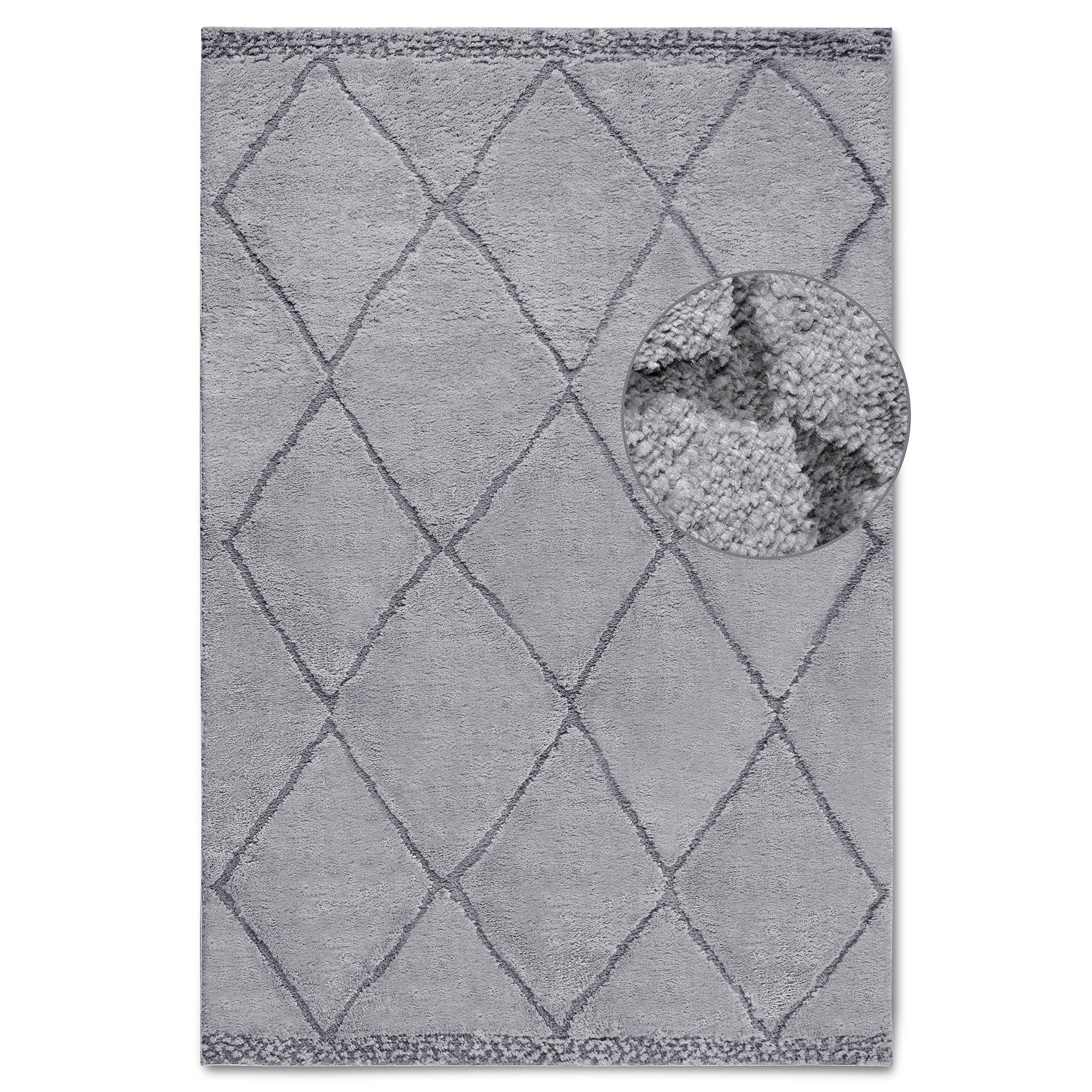 Tapis à poils longs Perrotin Gris - ELLE Decoration – STUDIO DECO