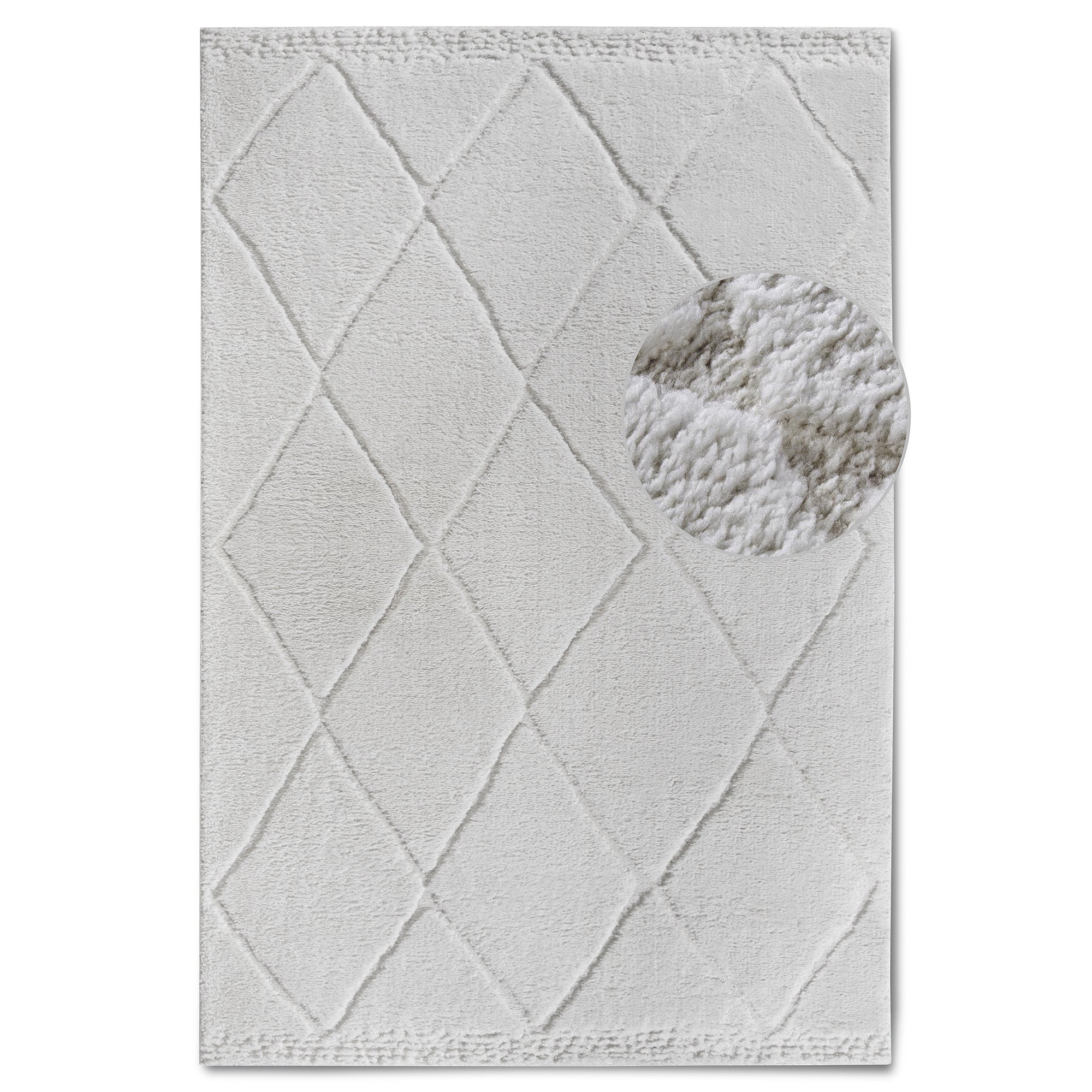 Tapis à poils longs Perrotin Crème - ELLE Decoration – STUDIO DECO