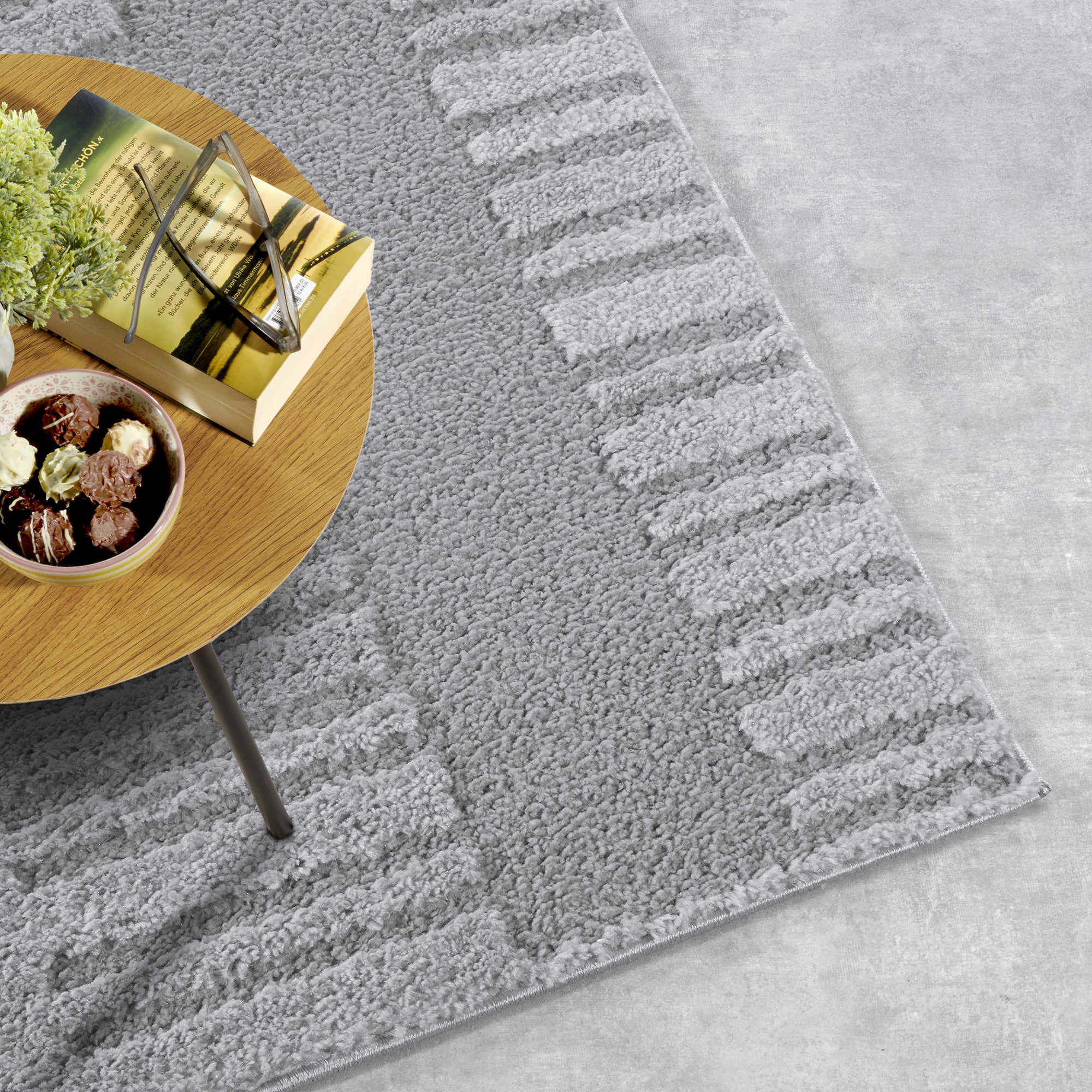 Tapis à poils longs Bartoux Gris - ELLE Decoration – STUDIO DECO