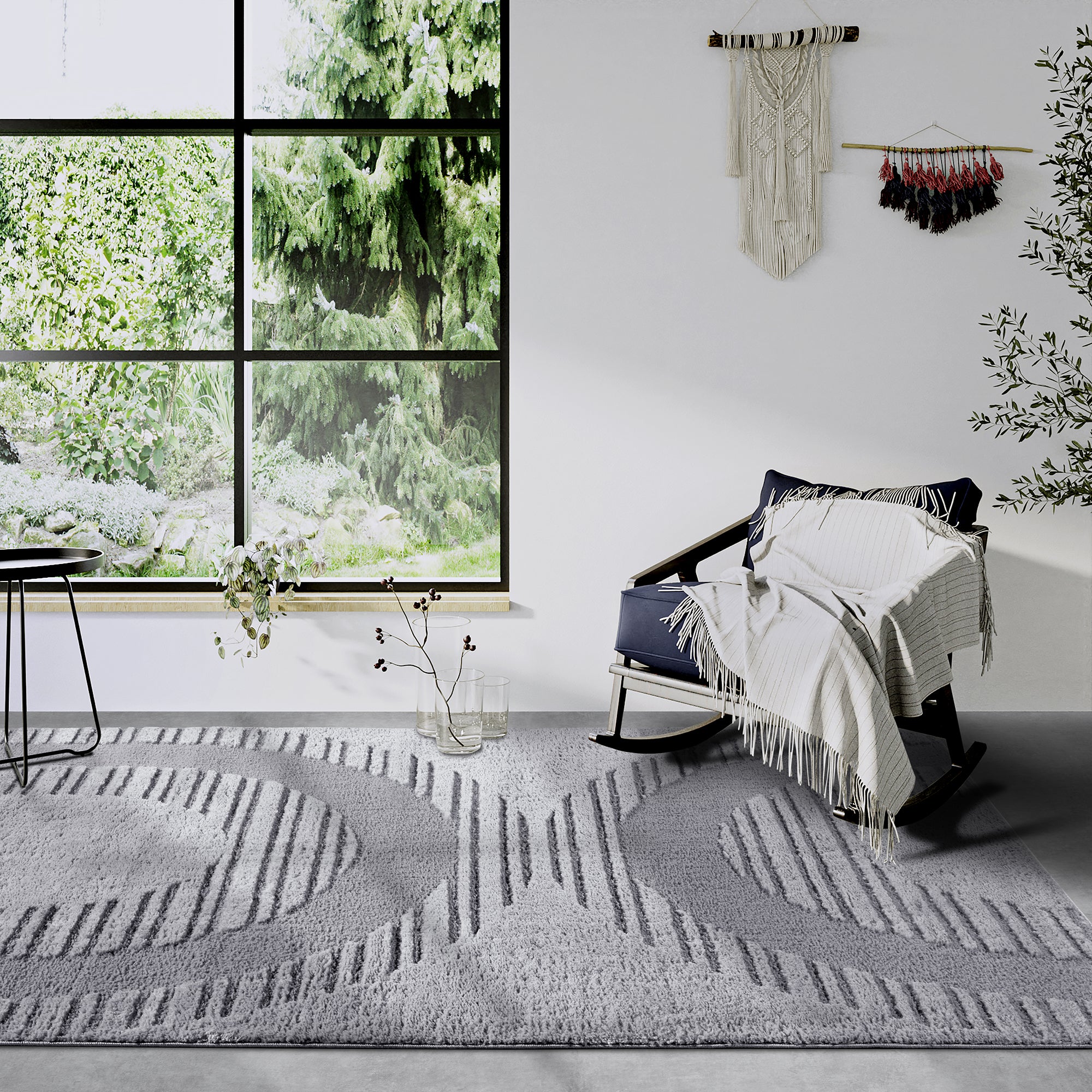 Tapis à poils longs Bartoux Gris - ELLE Decoration – STUDIO DECO